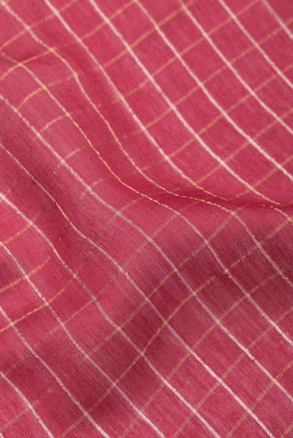 Maroon Tussar Silk Saree