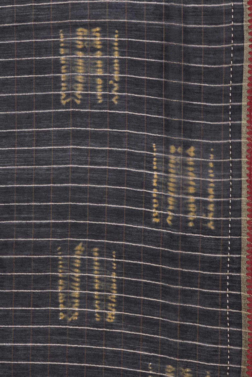 Black Dual Tone Tussar Silk Saree