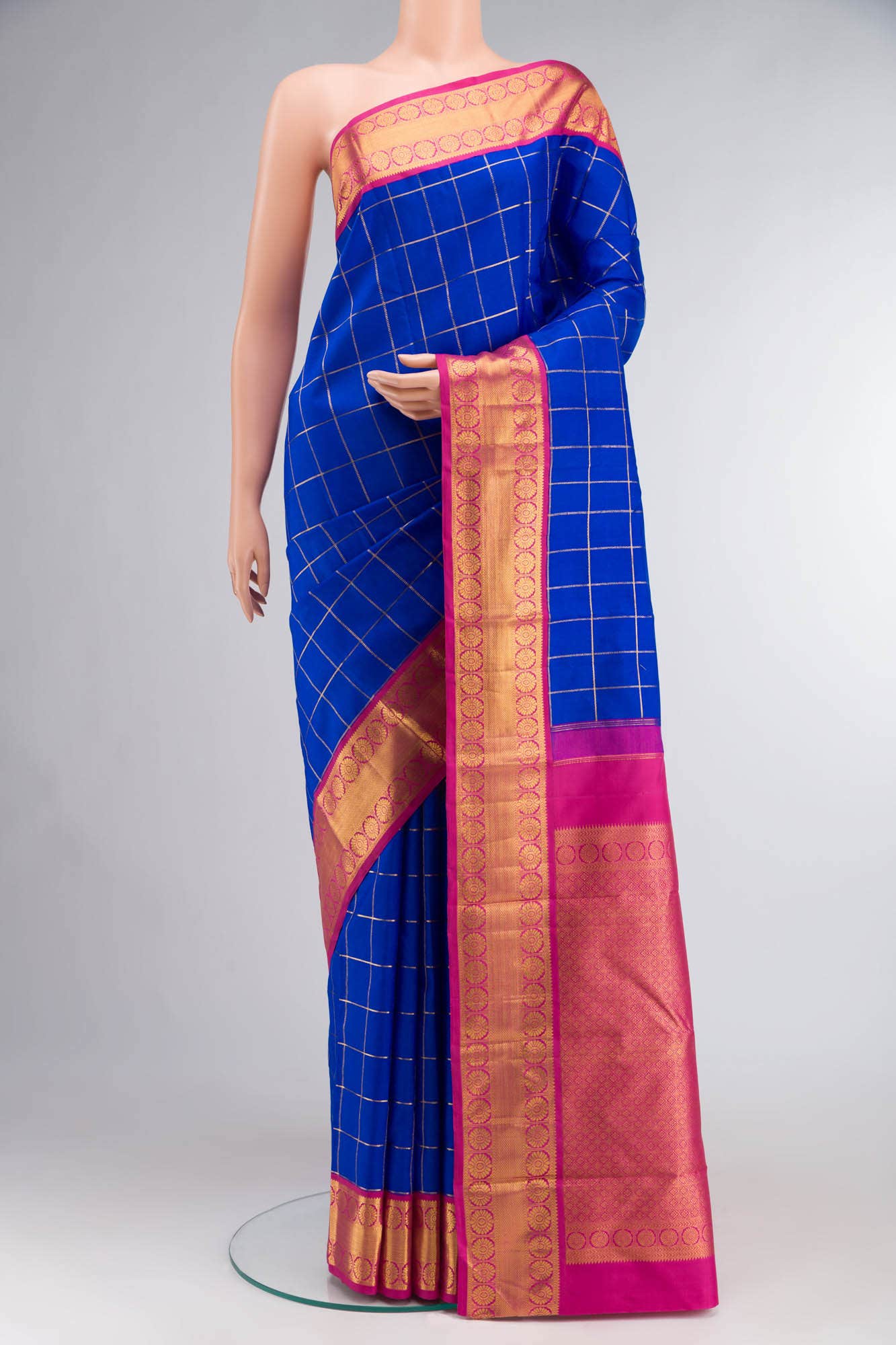 Blue Kanchipuram Silk Saree