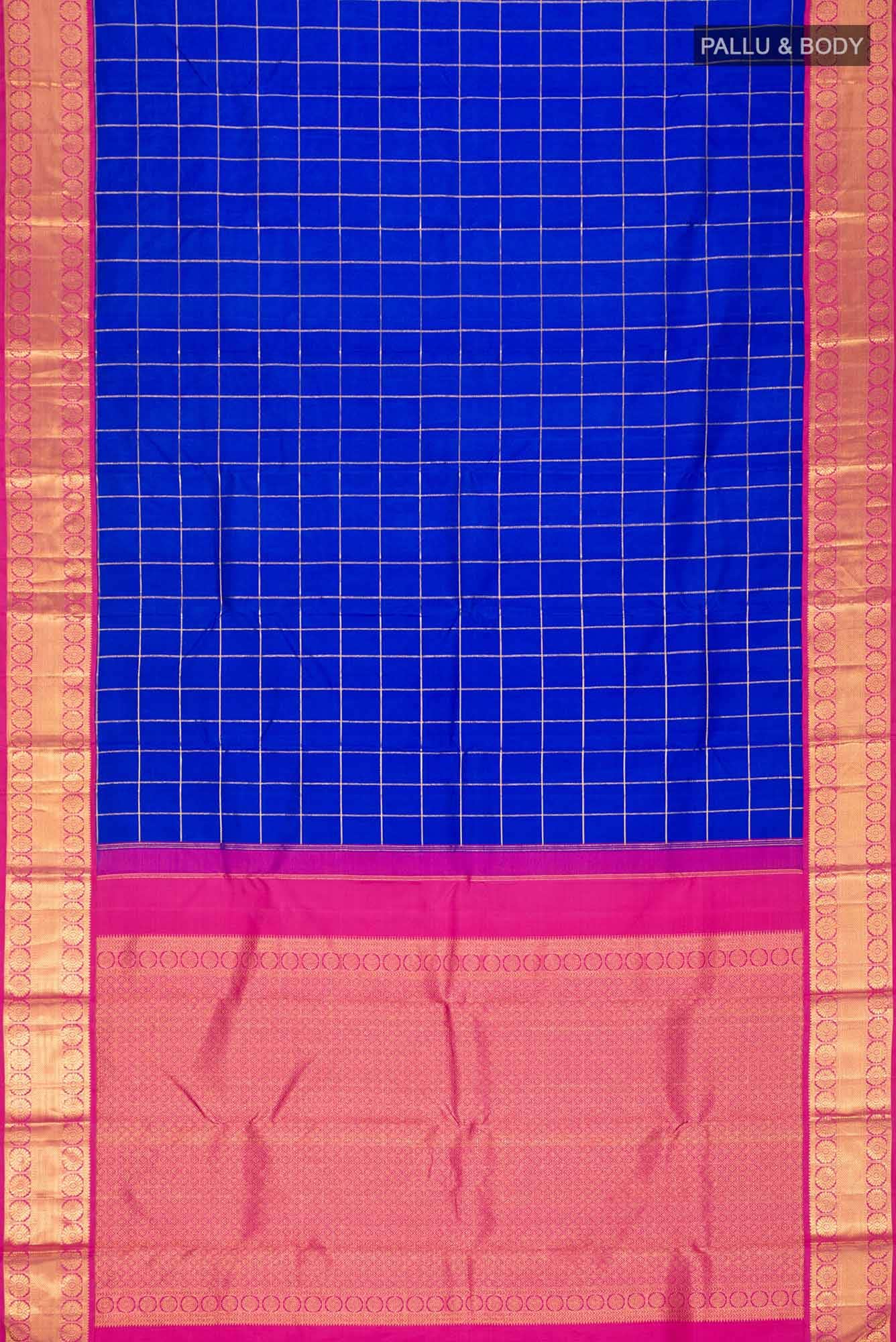Blue Kanchipuram Silk Saree