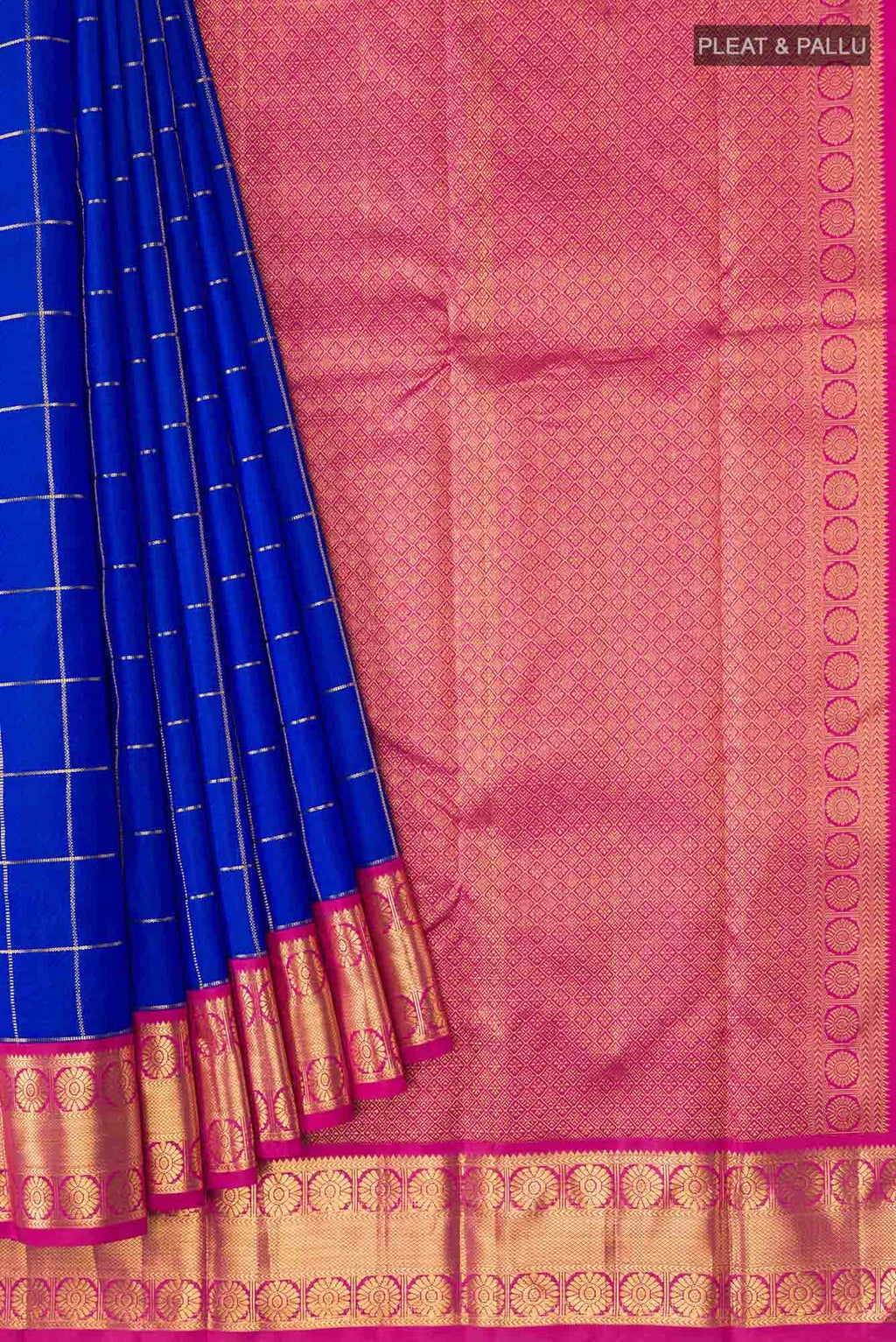 Blue Kanchipuram Silk Saree