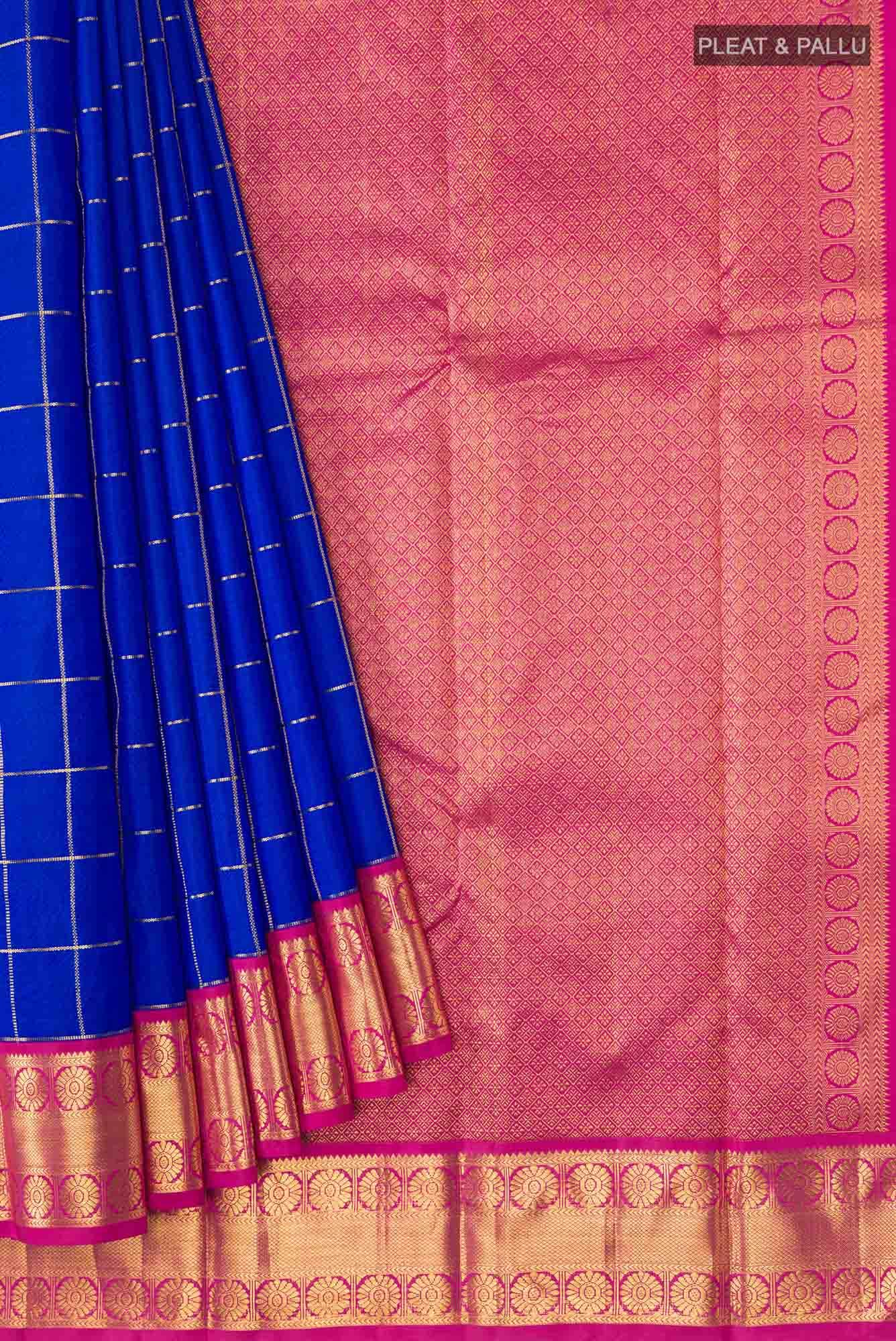 Blue Kanchipuram Silk Saree