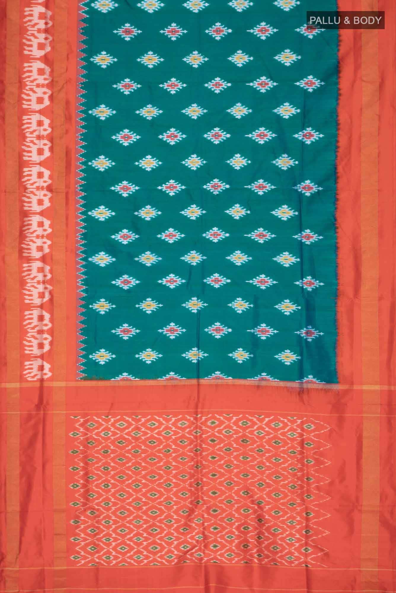 Green Pochampally Silk Saree