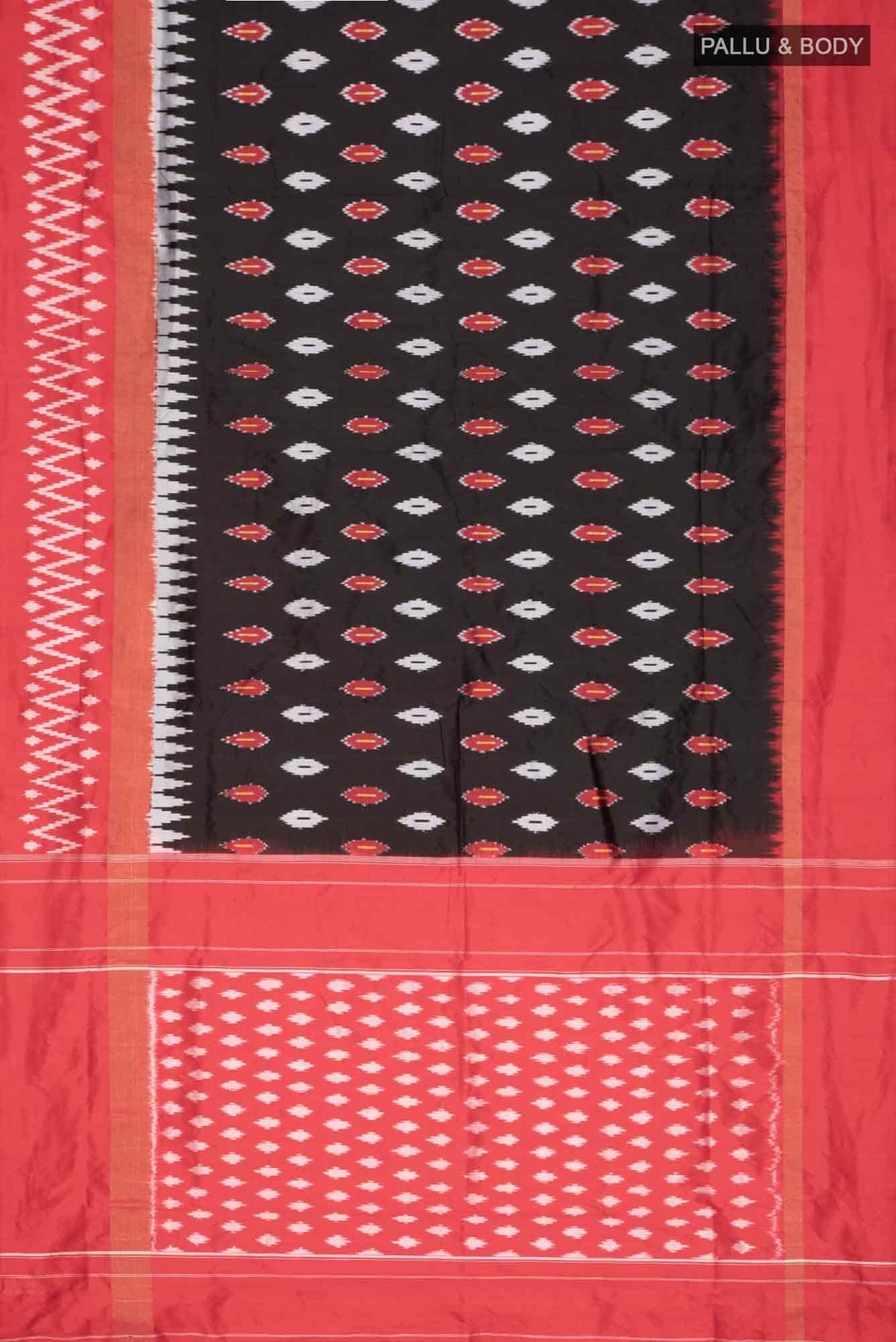 Black Pochampally Silk Saree