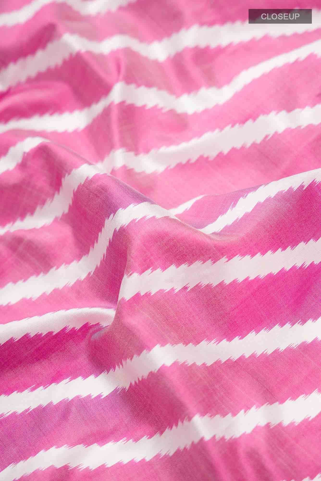Pink Pochampally Silk Saree