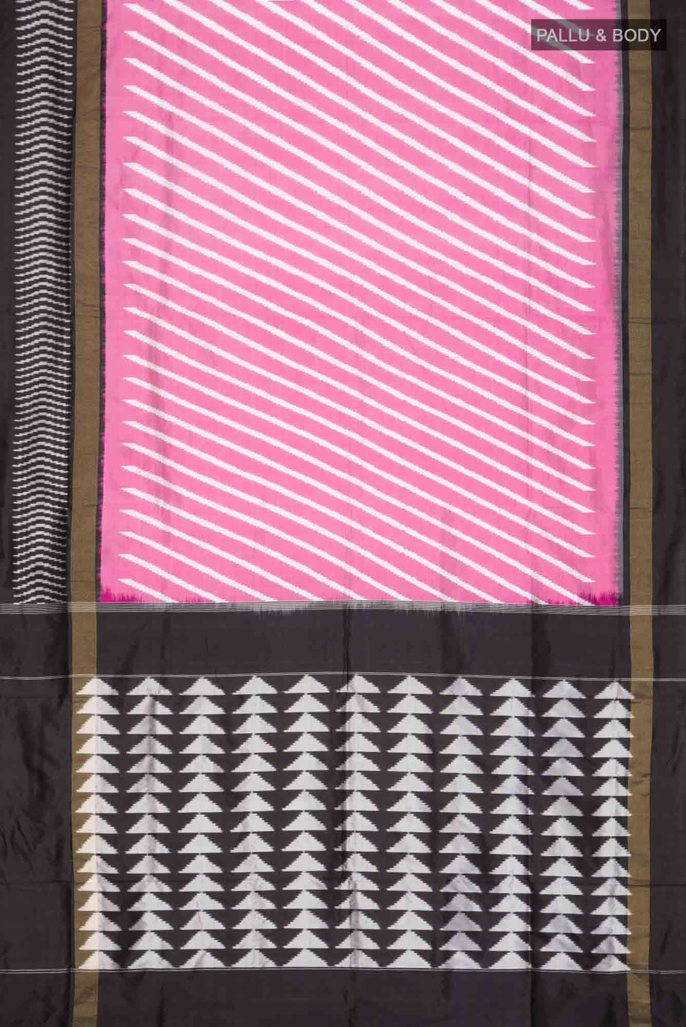 Pink Pochampally Silk Saree