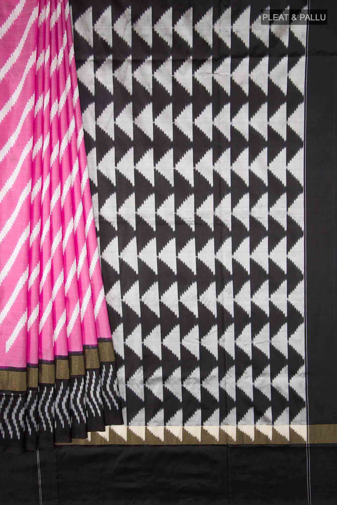 Pink Pochampally Silk Saree