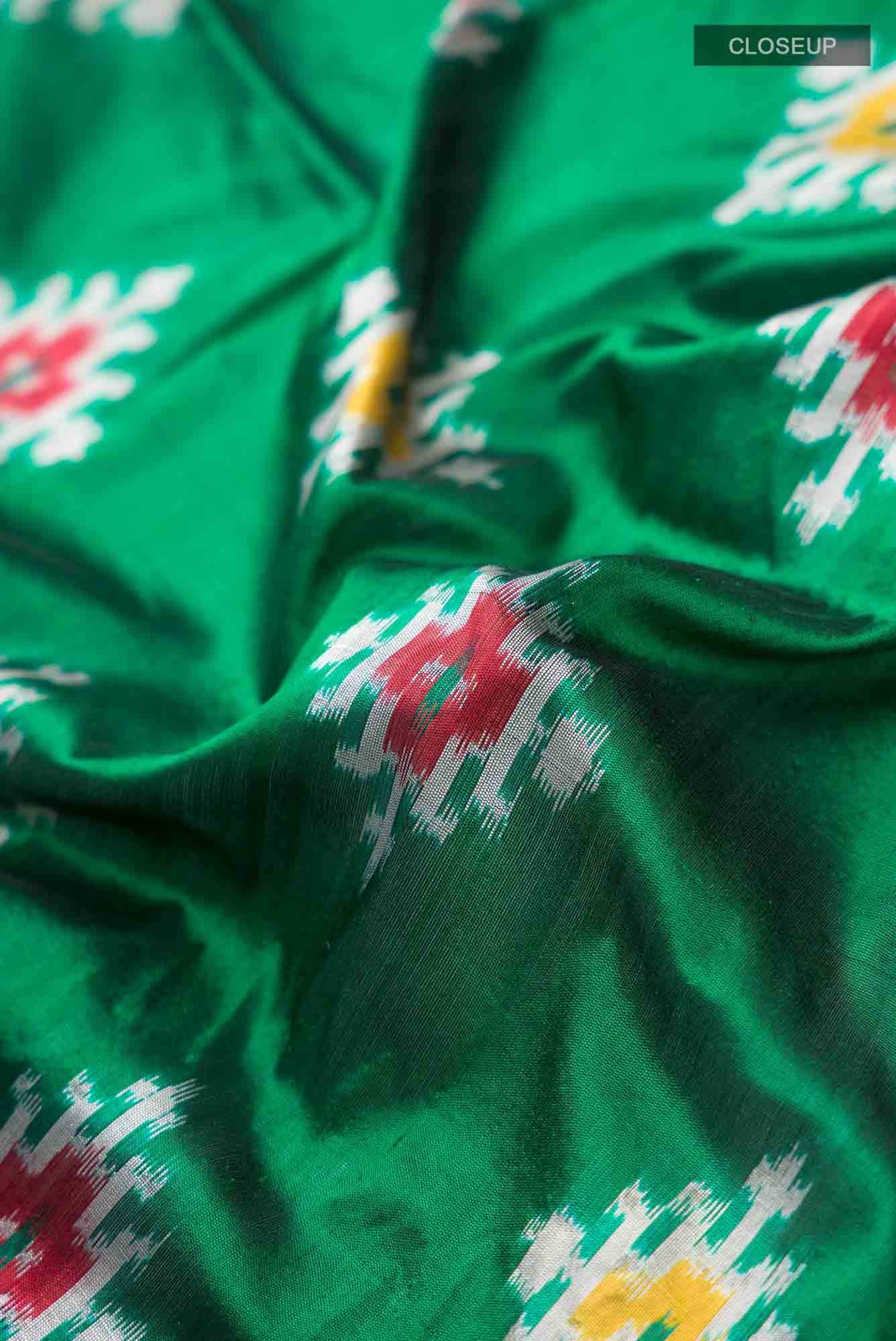 Green Pochampally Silk Saree