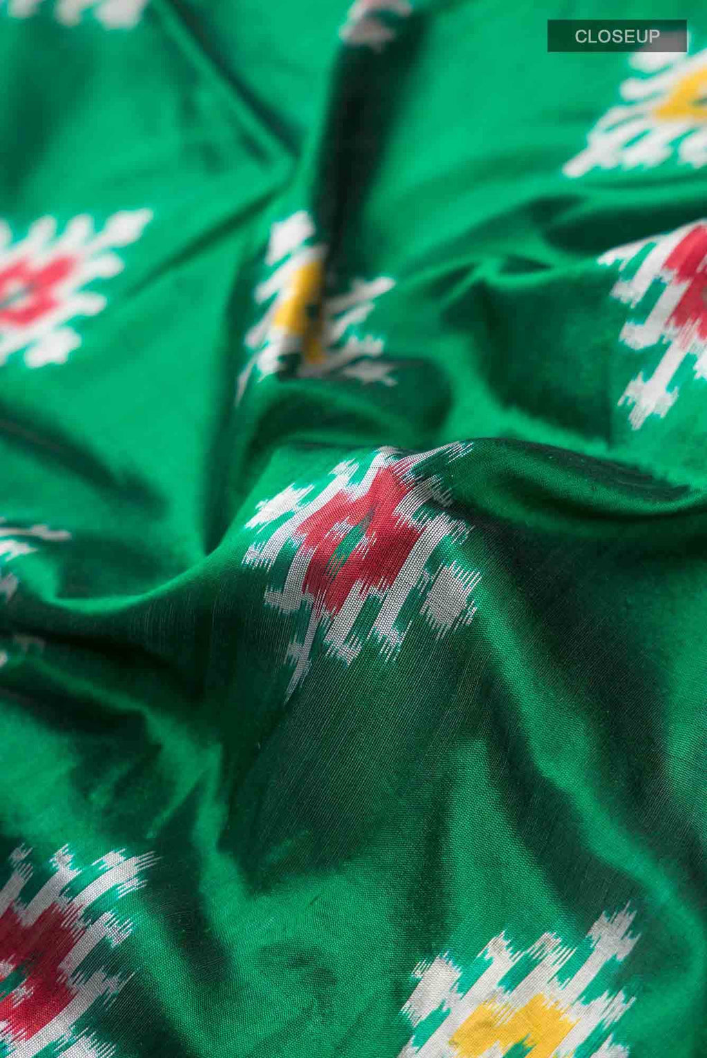Green Pochampally Silk Saree