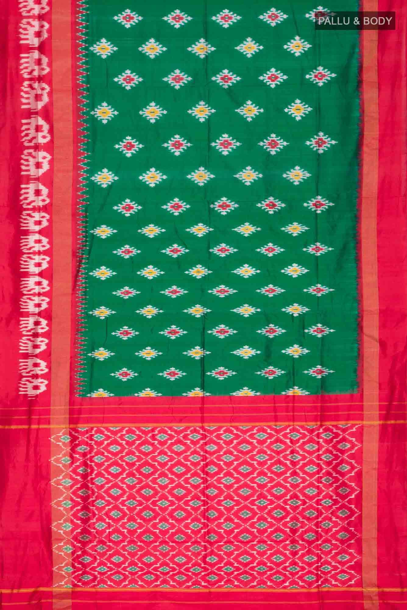 Green Pochampally Silk Saree