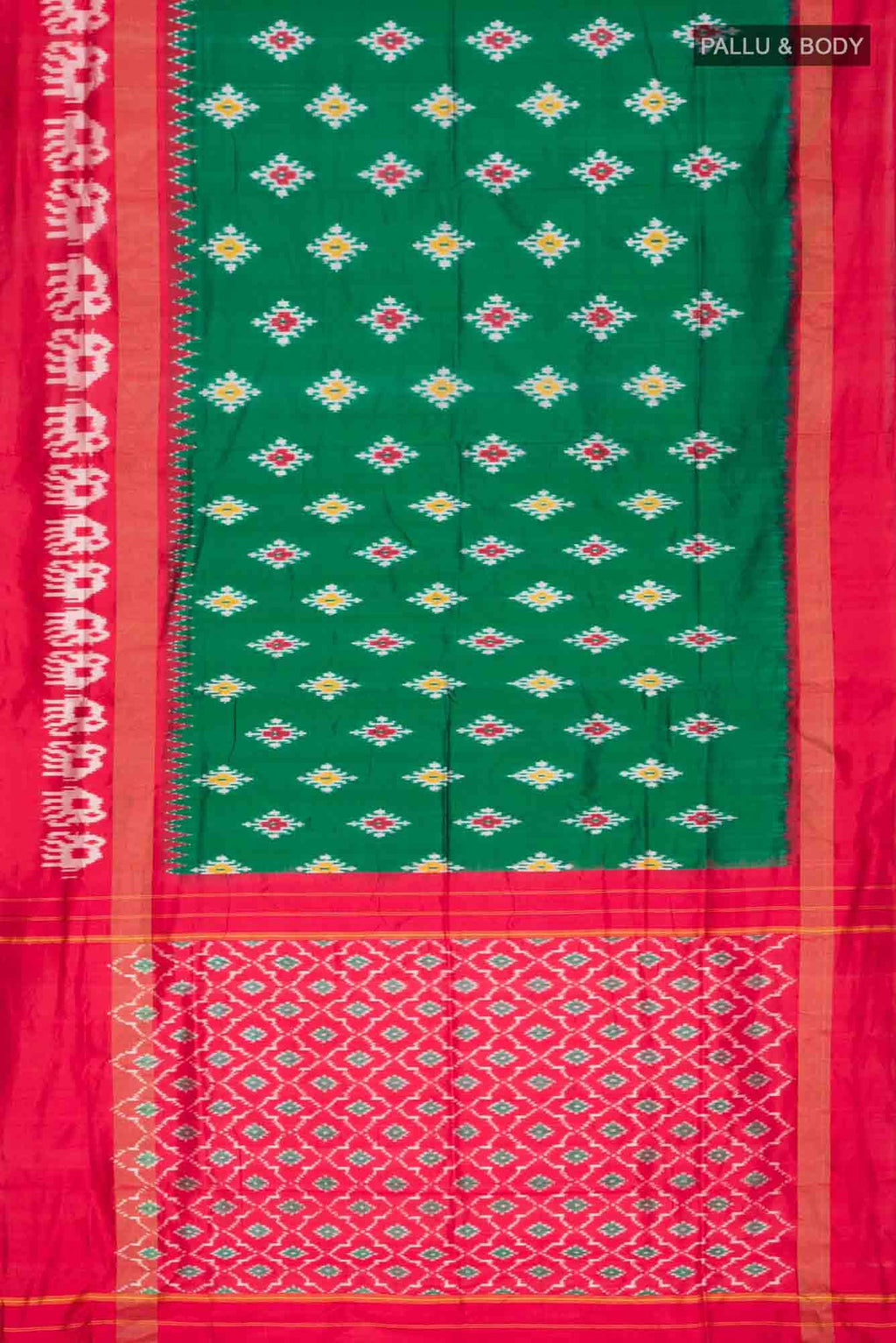 Green Pochampally Silk Saree