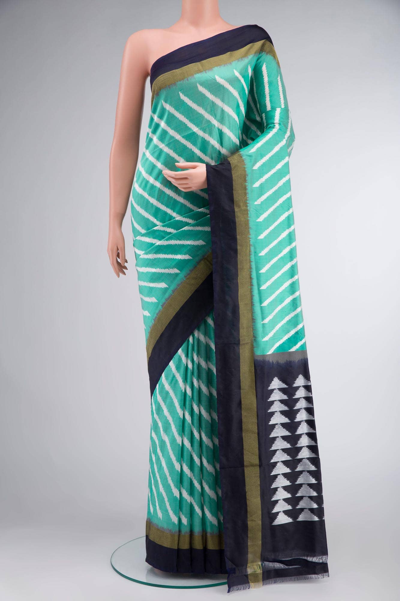 Green Pochampally Silk Saree