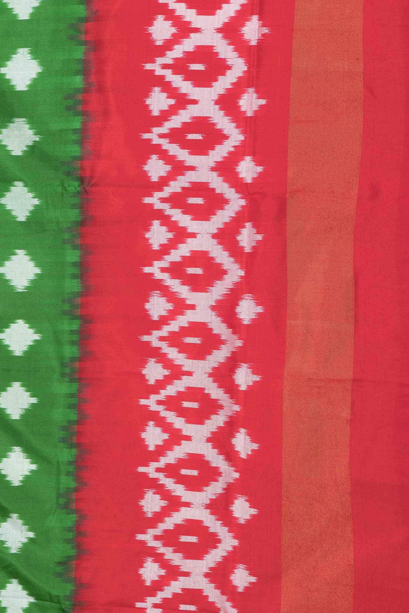 Green Dual Tone Pochampally Silk Saree