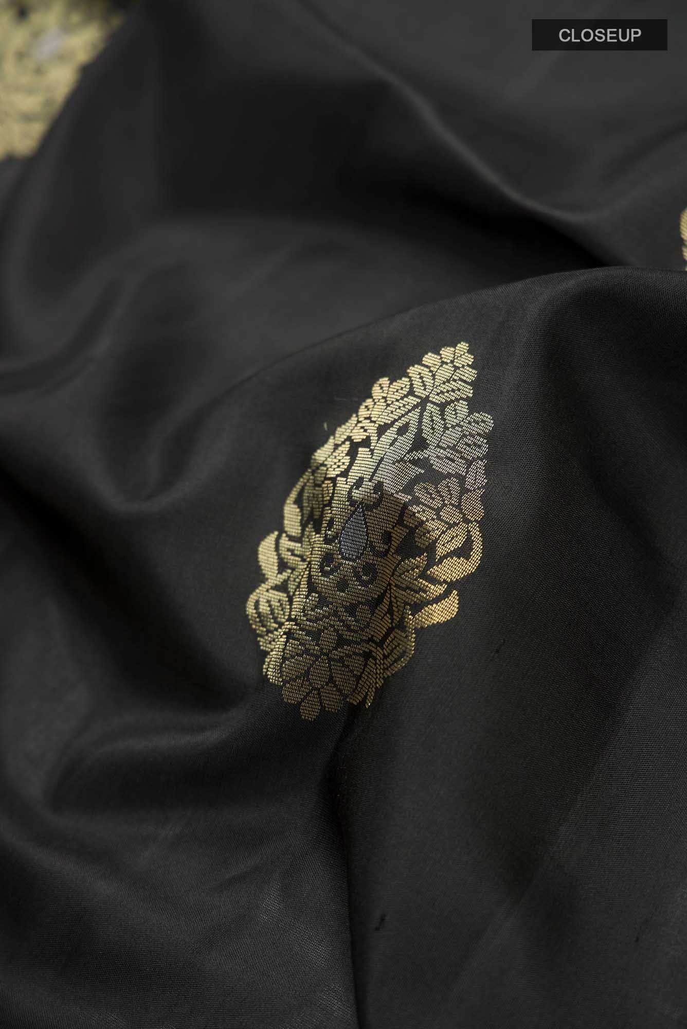 Black Soft Silk Saree