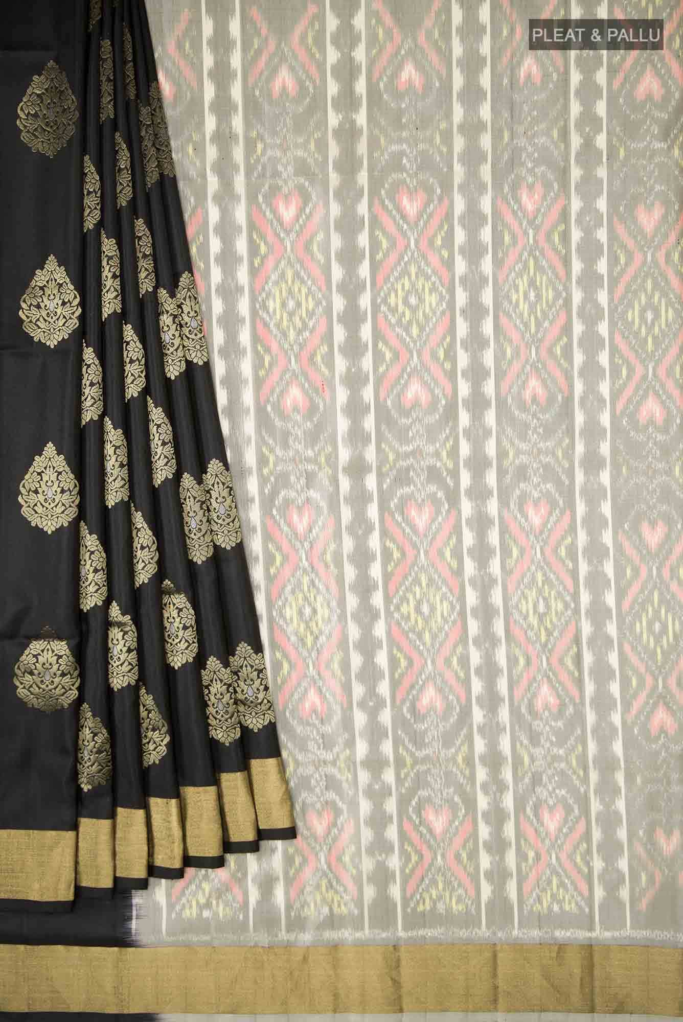 Black Soft Silk Saree