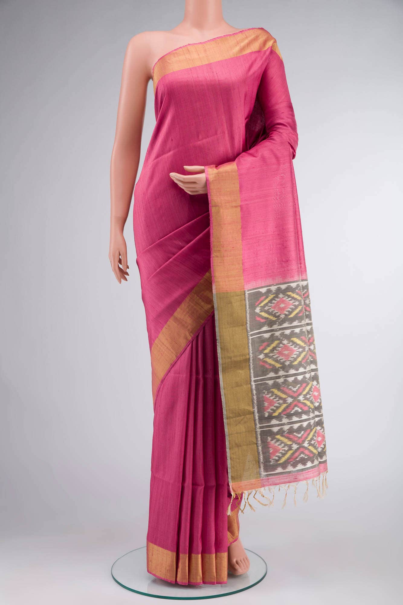 Pink Soft Silk Saree