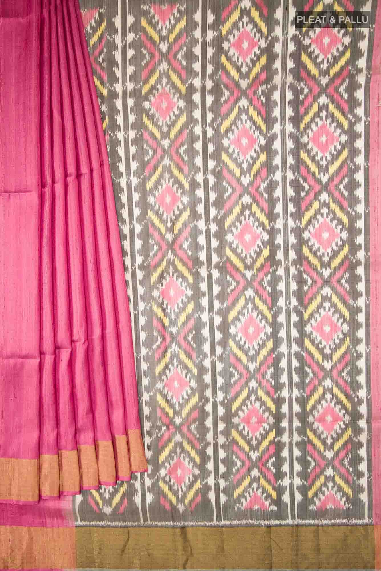 Pink Soft Silk Saree