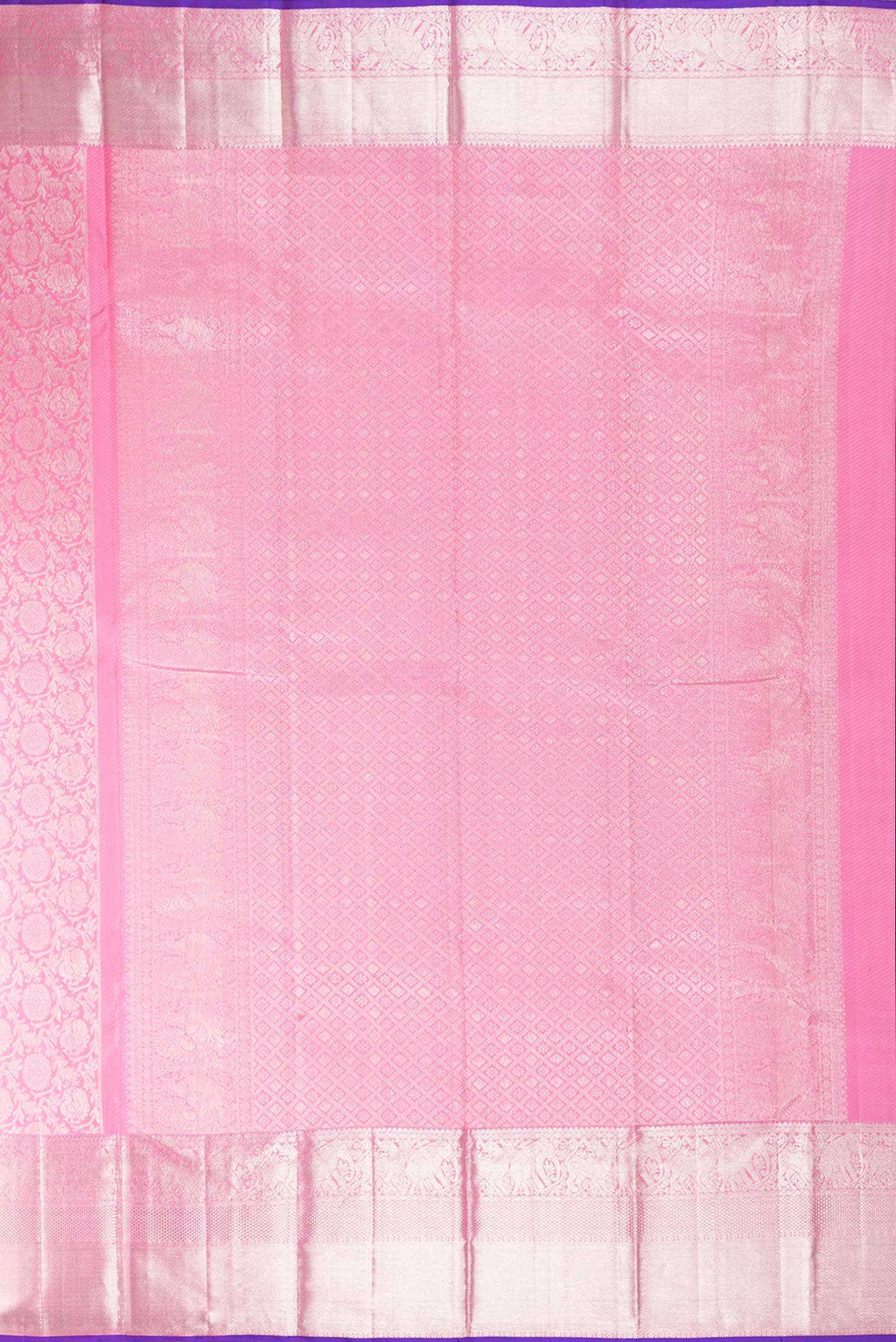 Pink Dual Tone Kanchipuram Silk Saree