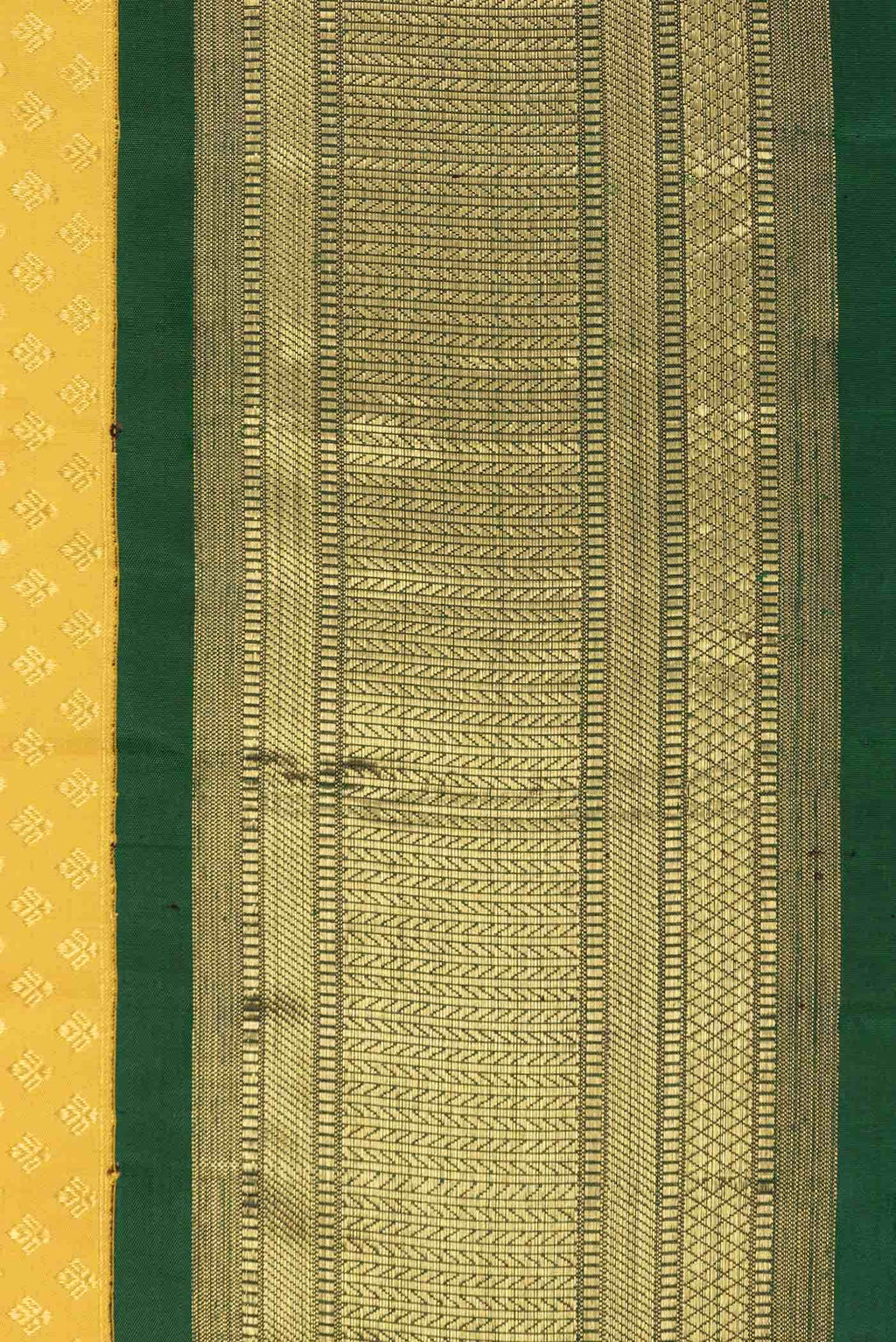 Yellow Dual Tone Kanchipuram Silk Saree