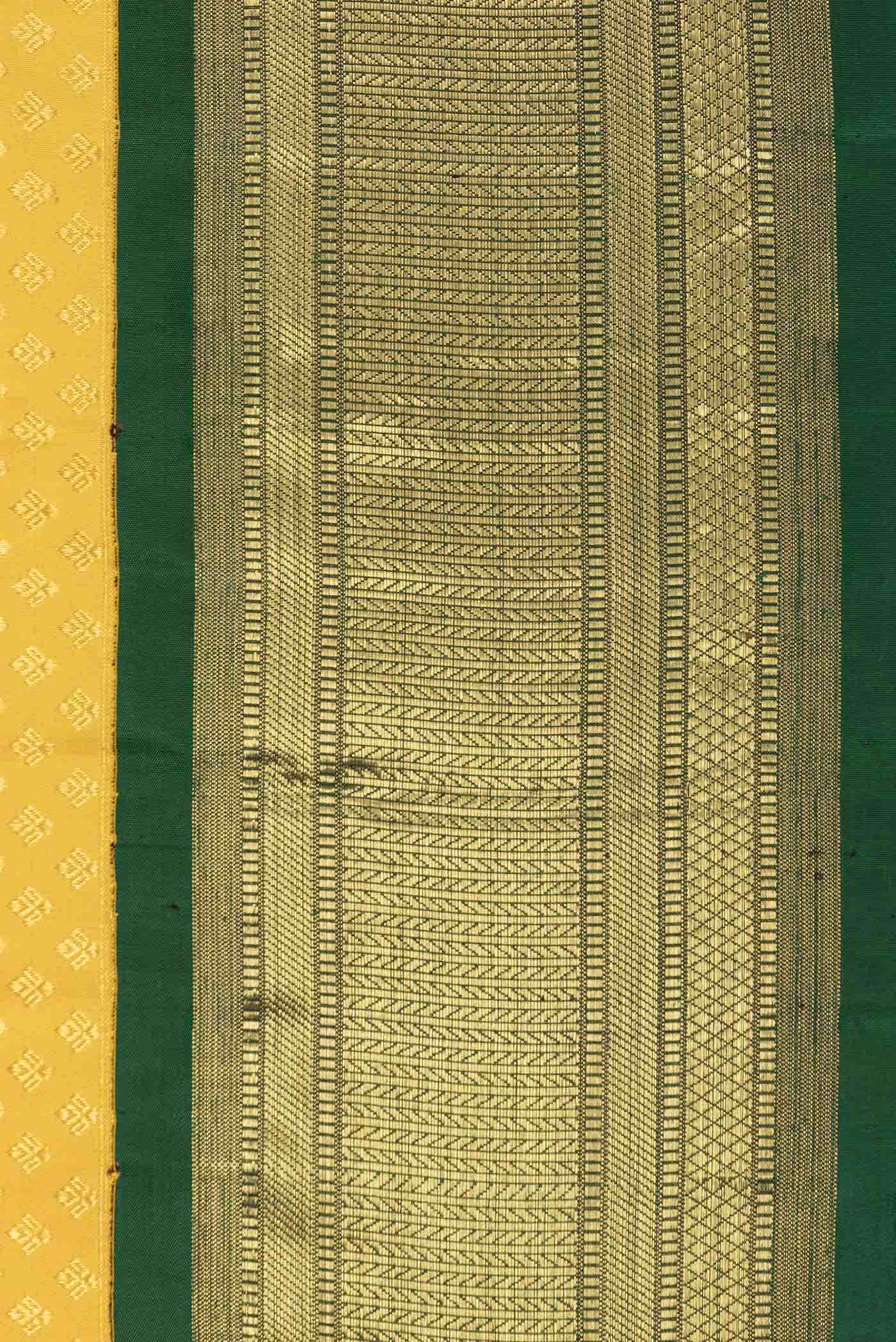 Yellow Dual Tone Kanchipuram Silk Saree