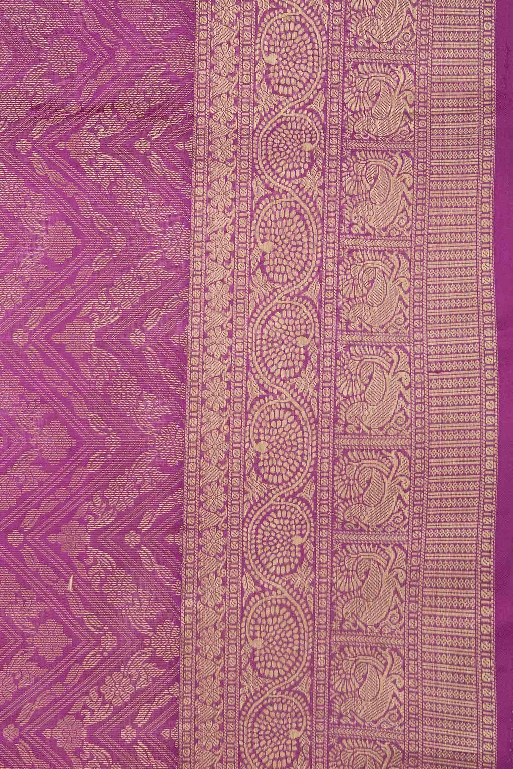 Magenta Dual Tone Soft Silk Saree