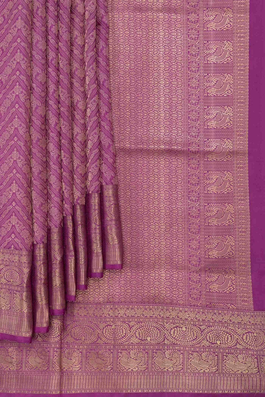 Magenta Dual Tone Soft Silk Saree