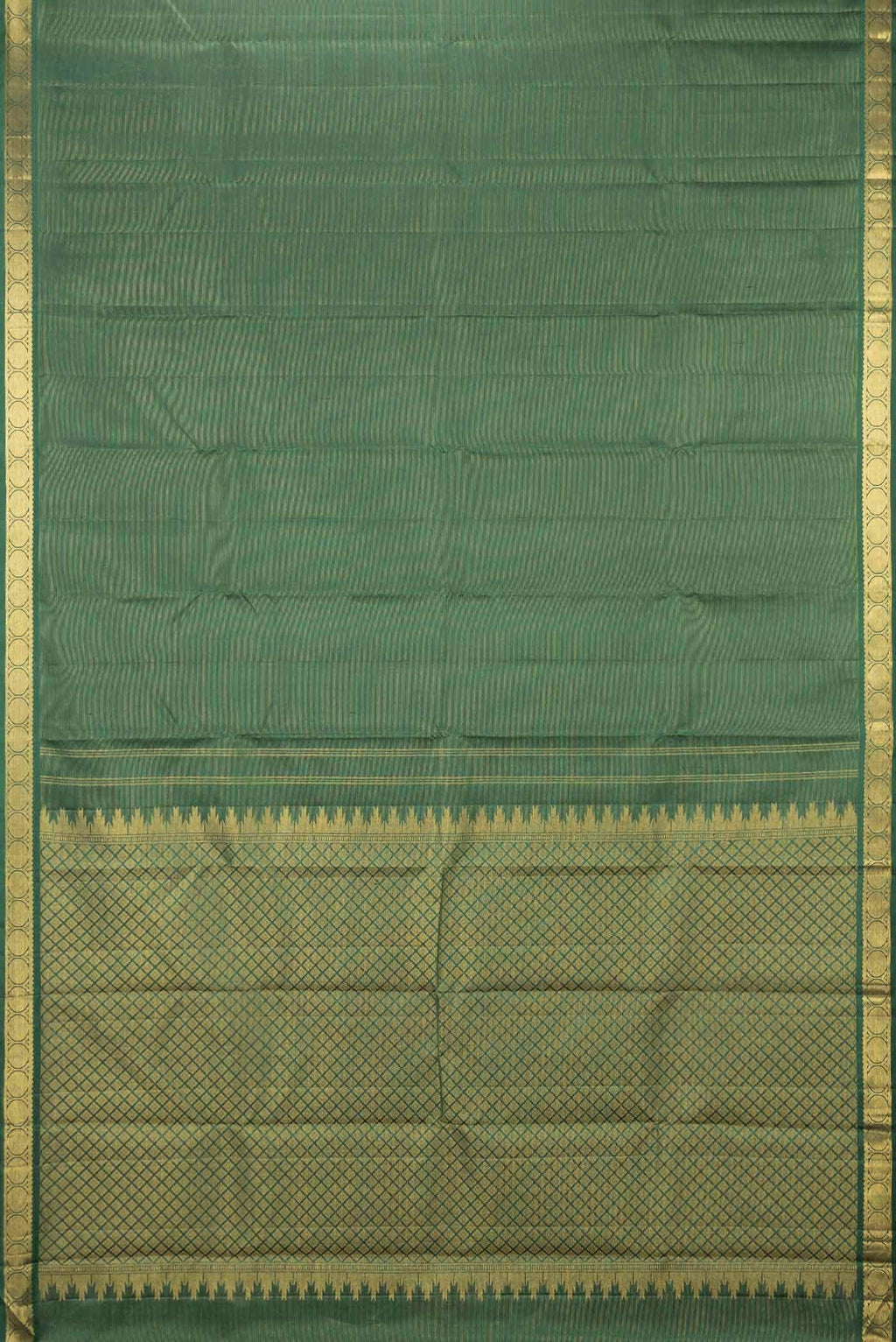 Green Dual Tone Kanchipuram Silk Saree