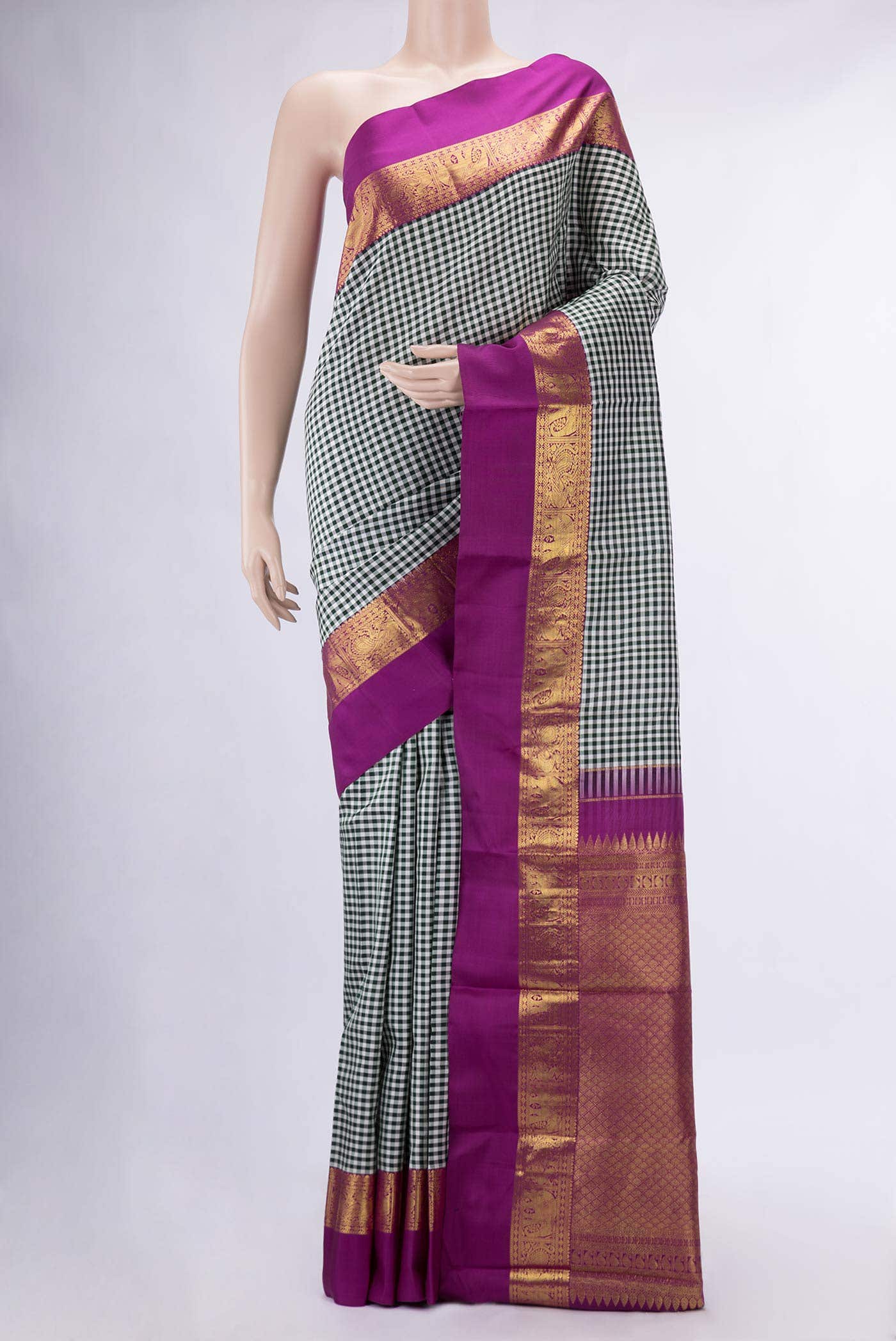 Multi Kanchipuram Silk Saree