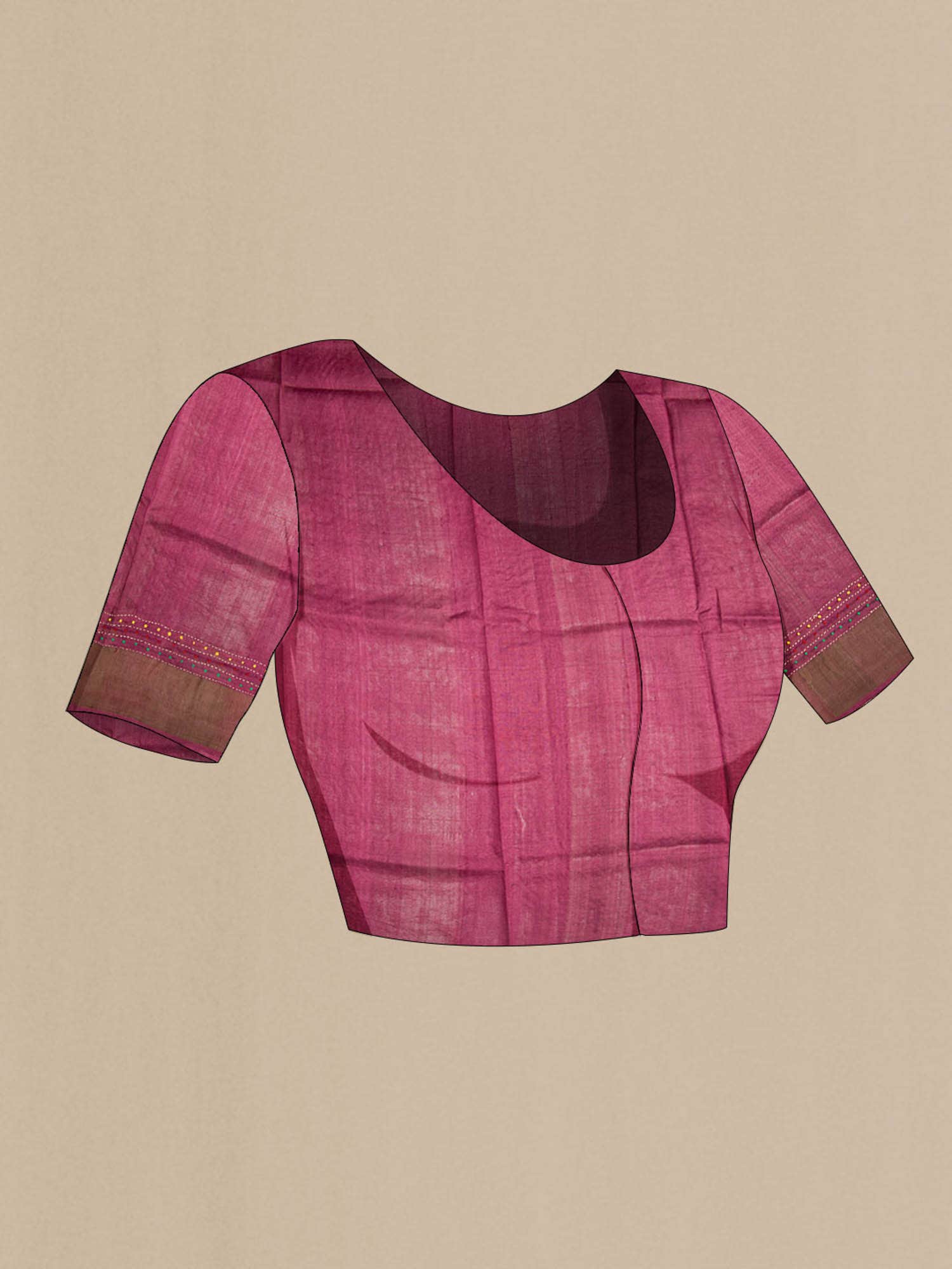 Black Bhagalpuri Tussar Silk Saree