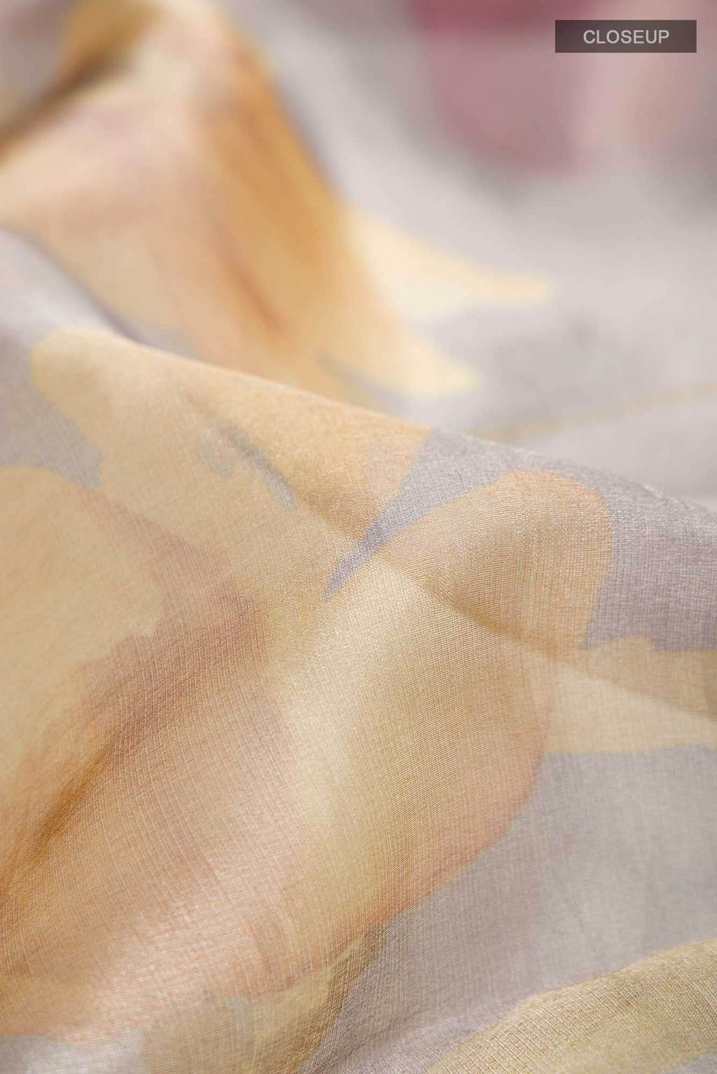 Grey Tissue Silk Saree