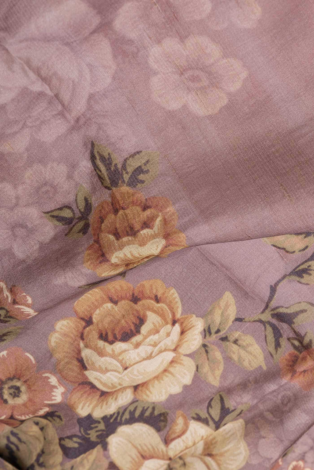 Lavender Dual Tone Tussar Silk Saree
