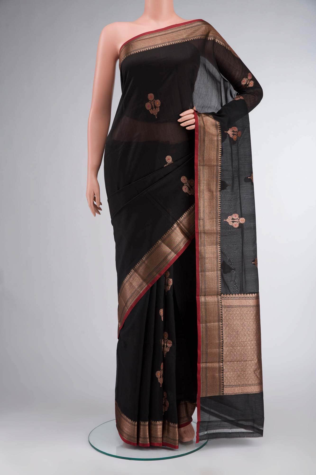 Black Silk Cotton Saree