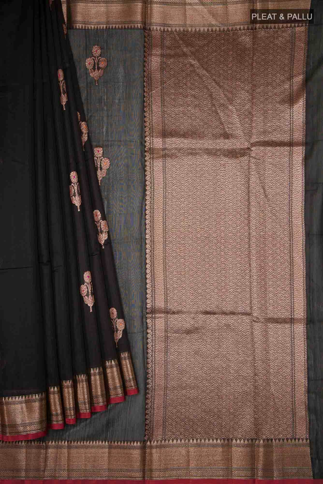 Black Silk Cotton Saree
