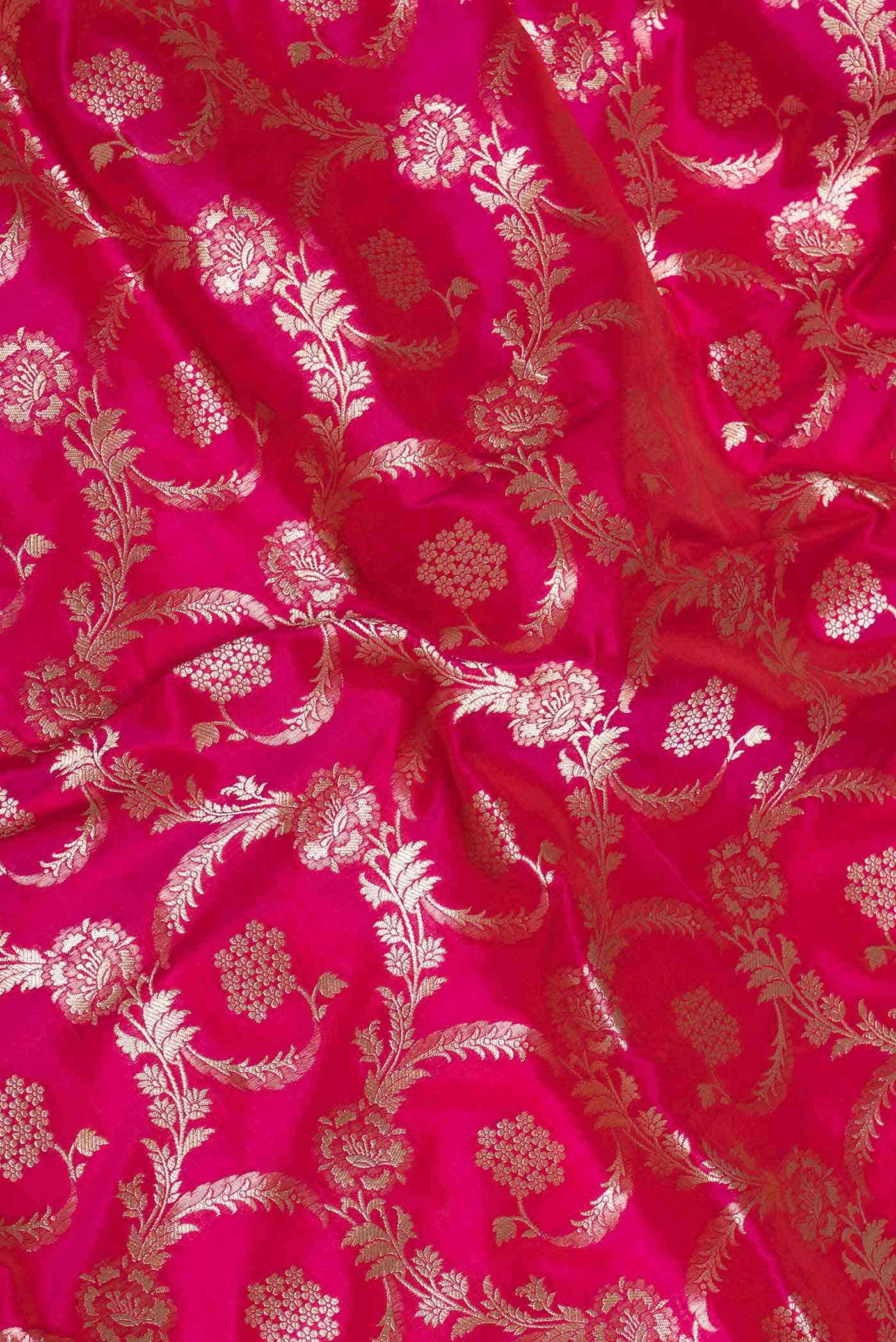 Pink Dual Tone Banarasi Silk Saree