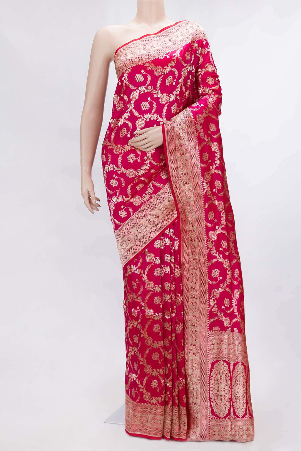 Pink Dual Tone Banarasi Silk Saree