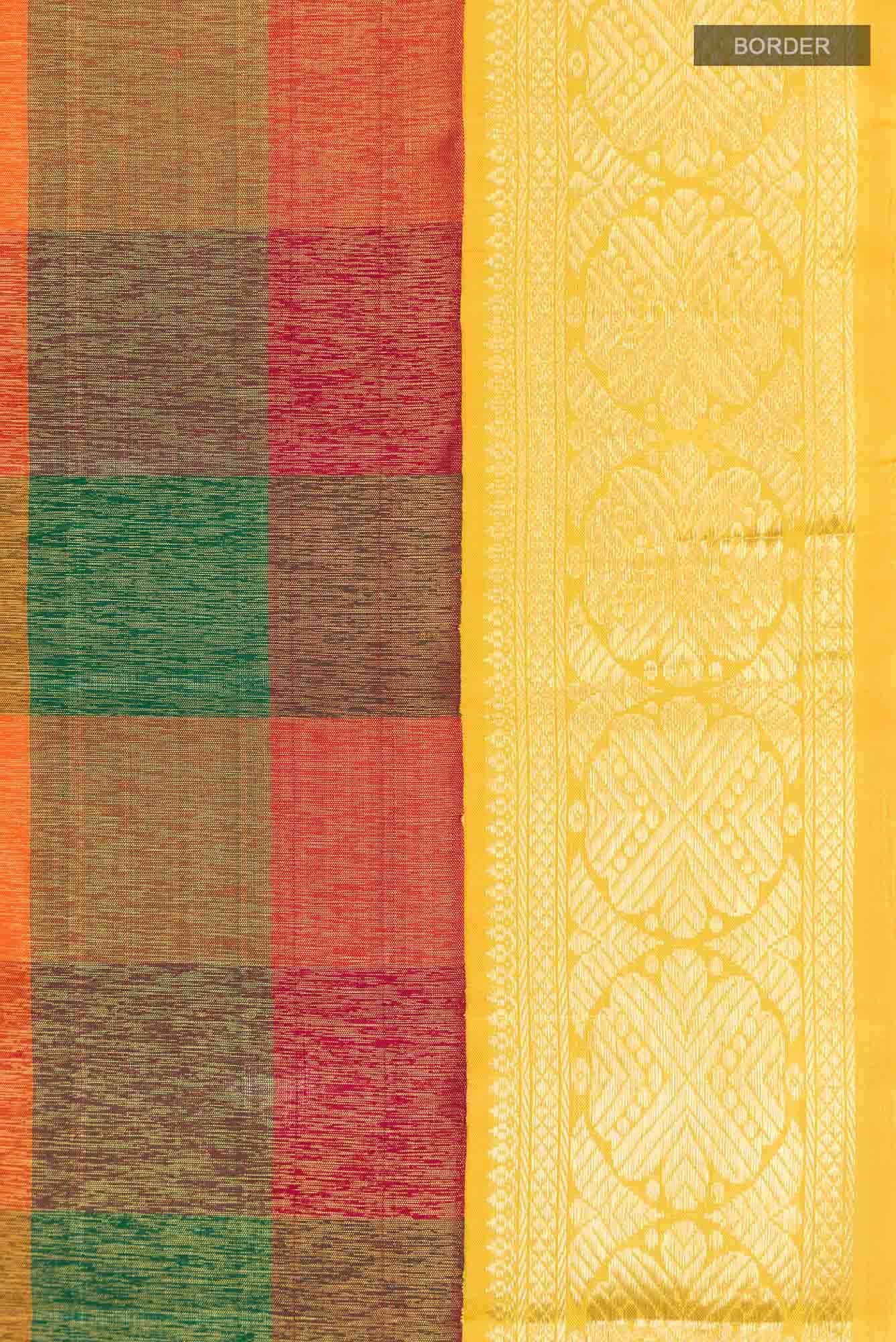 Multi Kanchipuram Silk Saree