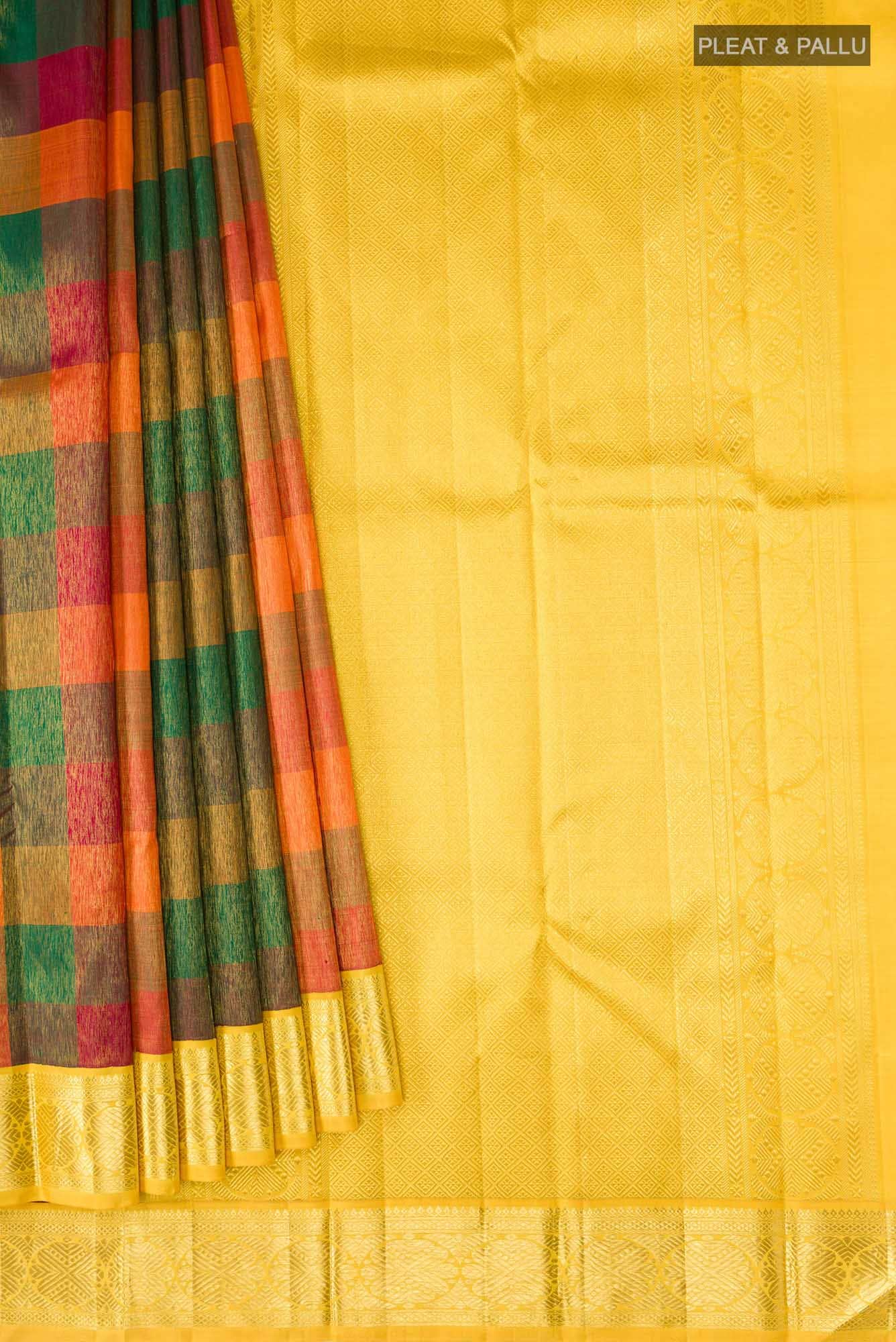 Multi Kanjivaram Silk Saree