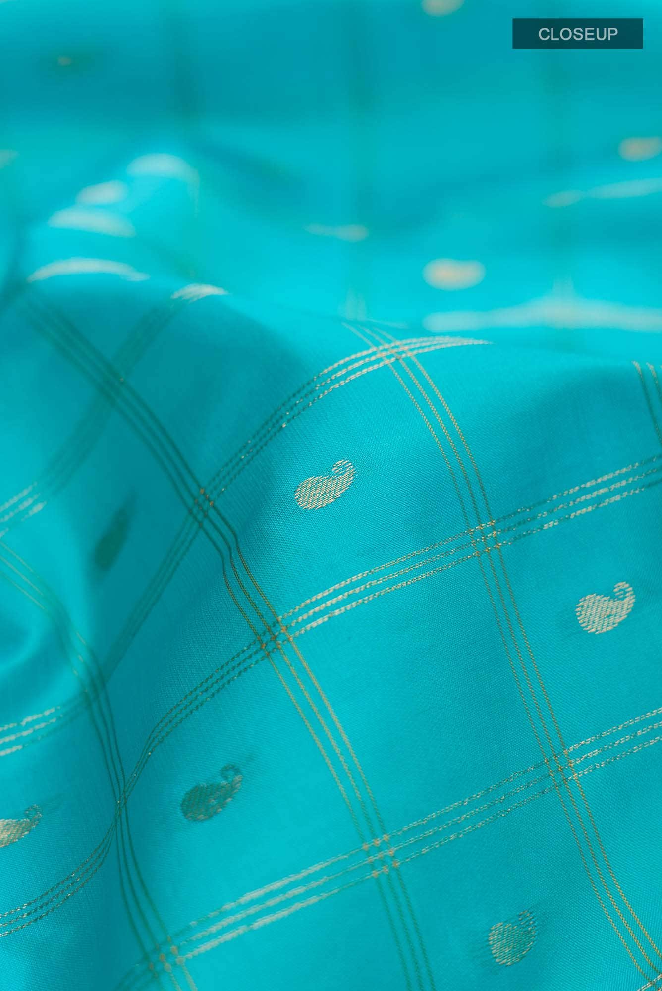 Blue Dual Tone Kanchipuram Silk Saree