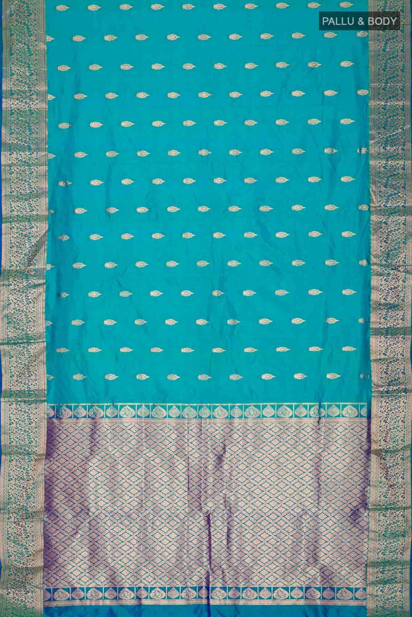 Blue Bangalore Silk Saree