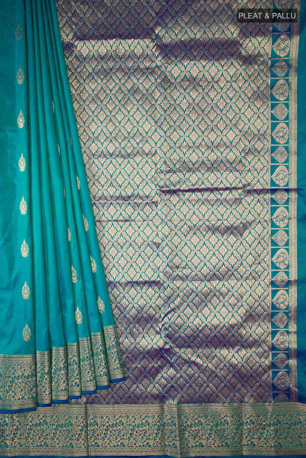 Blue Bangalore Silk Saree