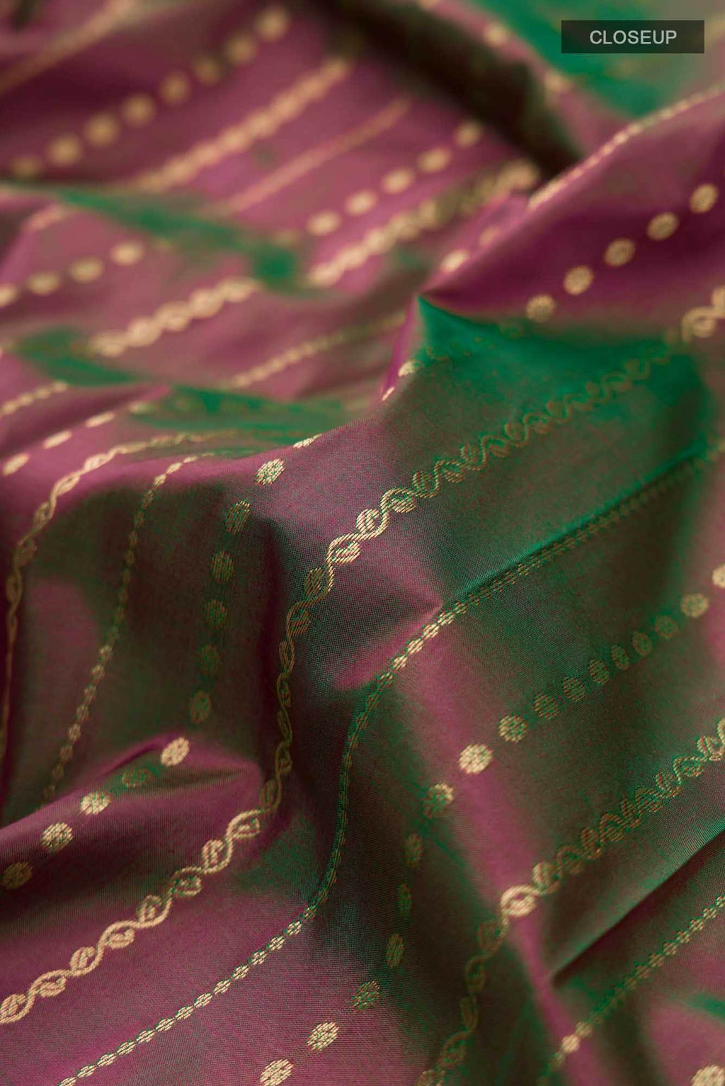 Green Dual Tone Bangalore Silk Saree