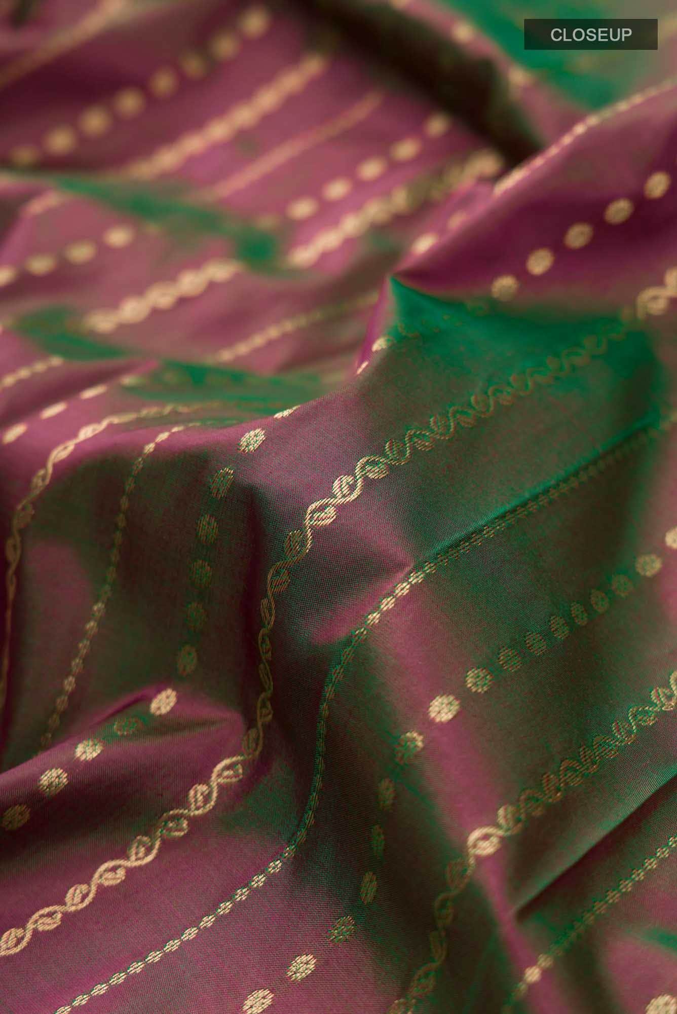 Green Dual Tone Bangalore Silk Saree