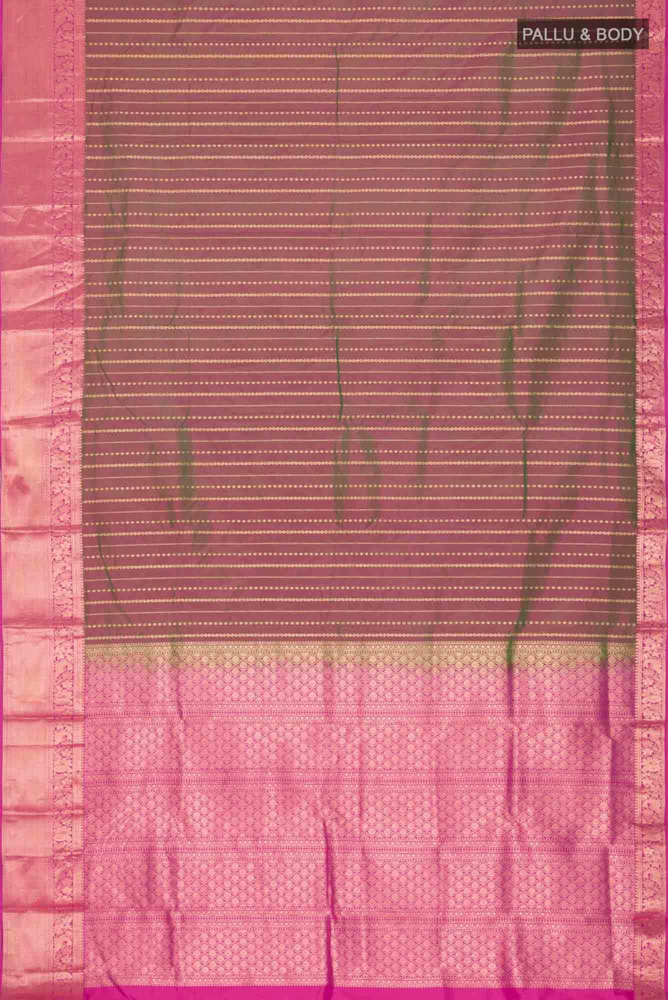 Green Dual Tone Bangalore Silk Saree