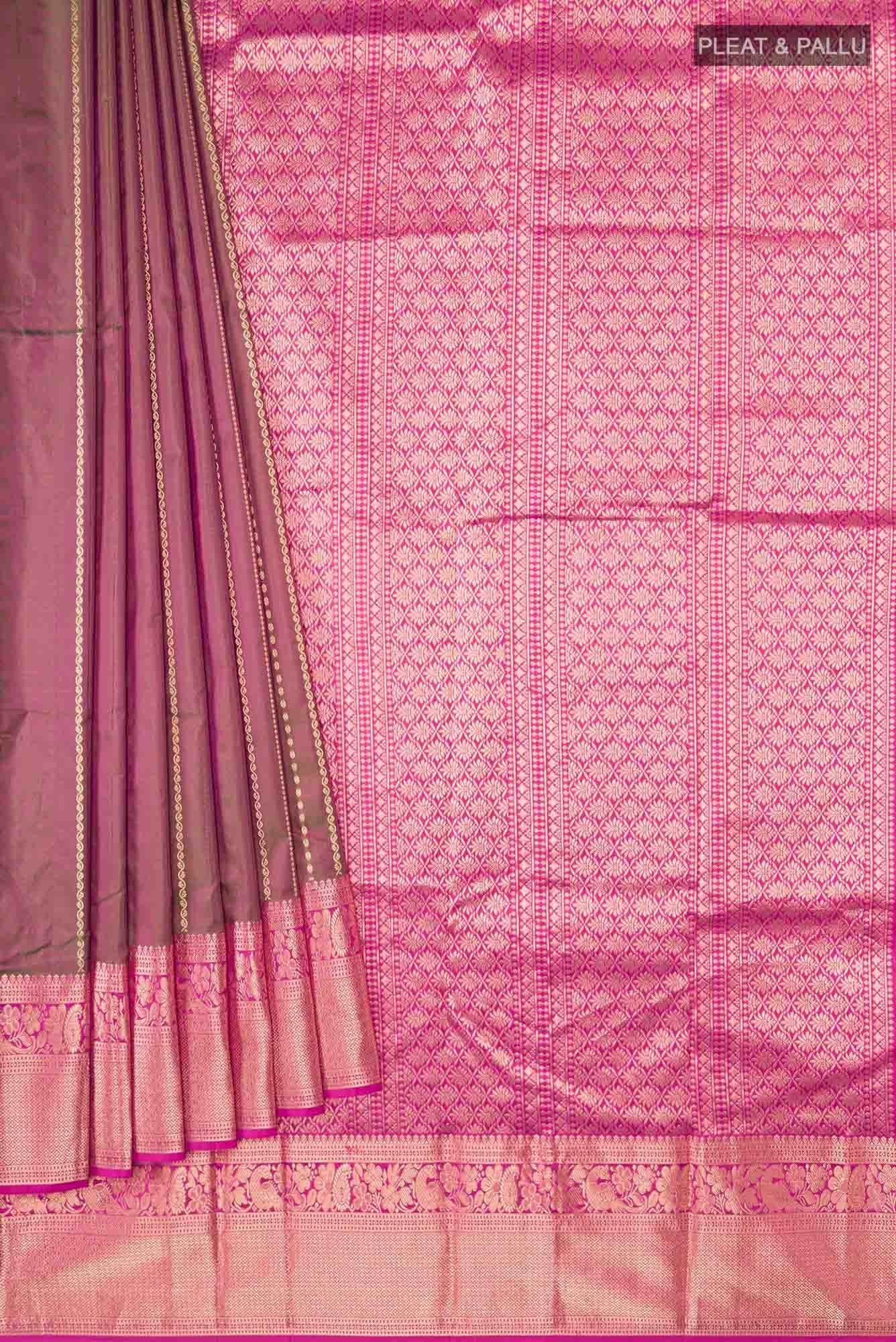 Green Dual Tone Bangalore Silk Saree