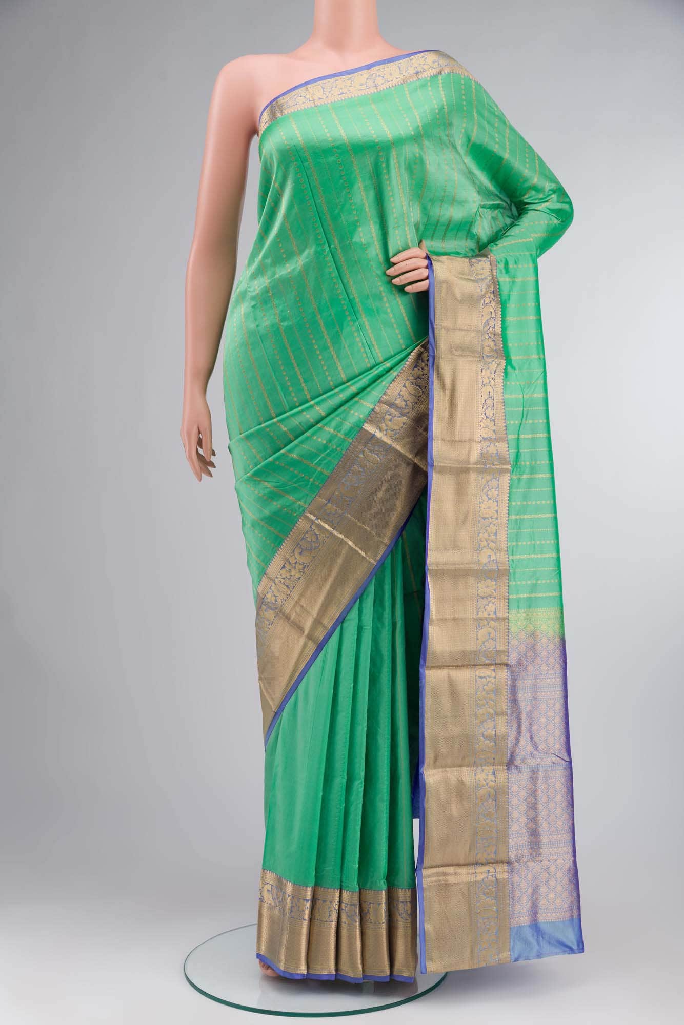 Green Bangalore Silk Saree