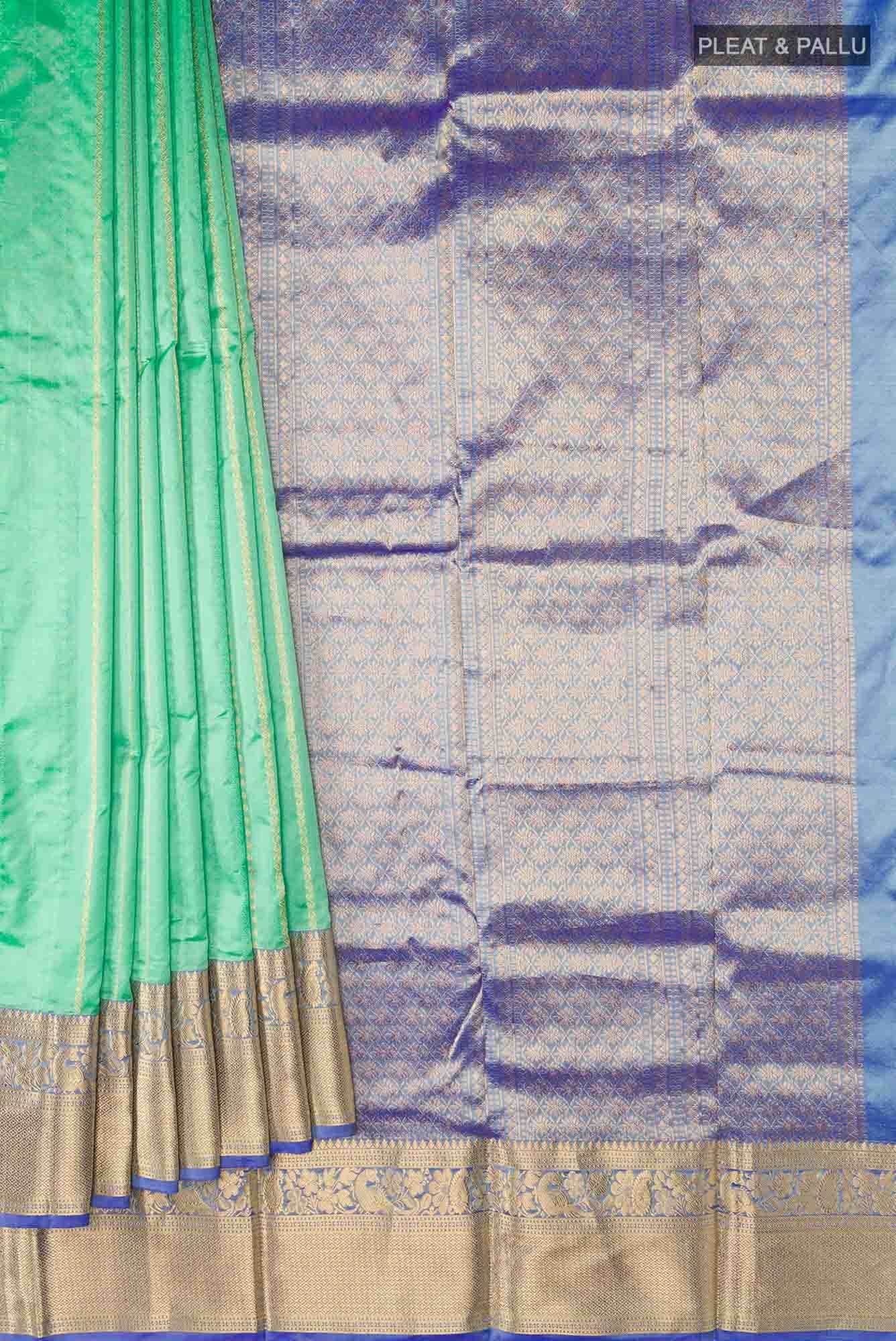 Green Bangalore Silk Saree