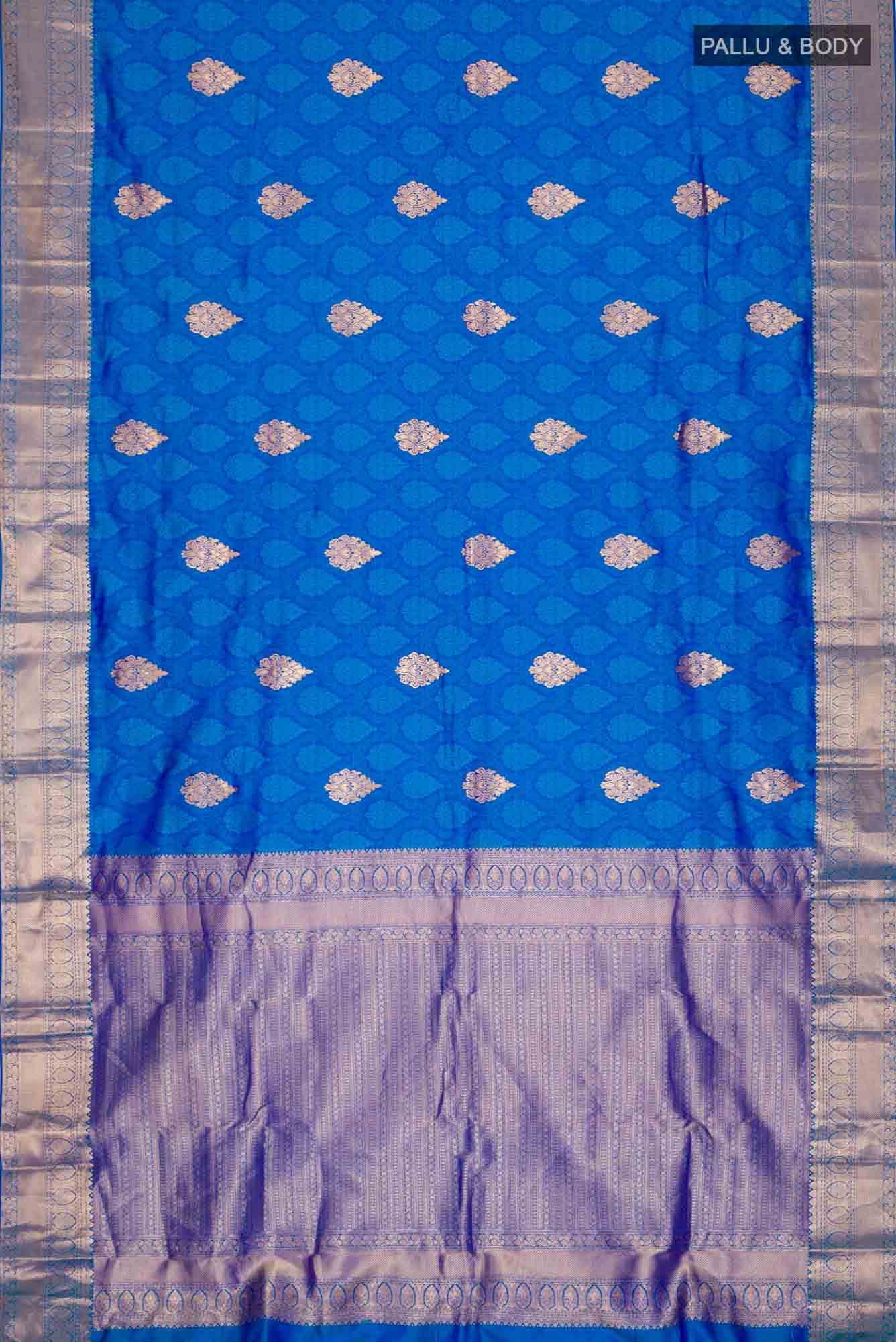 Blue Bangalore Silk Saree