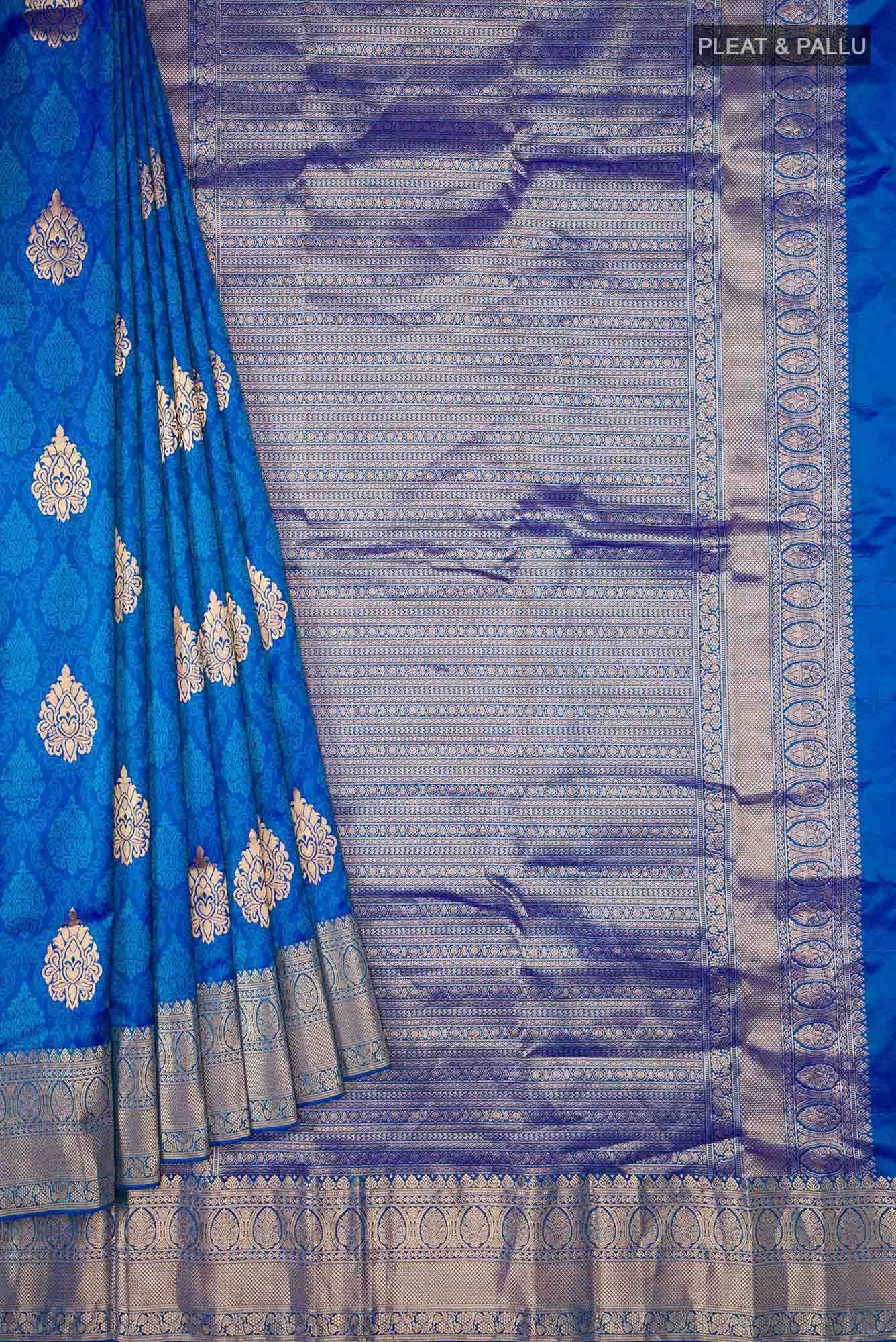 Blue Bangalore Silk Saree