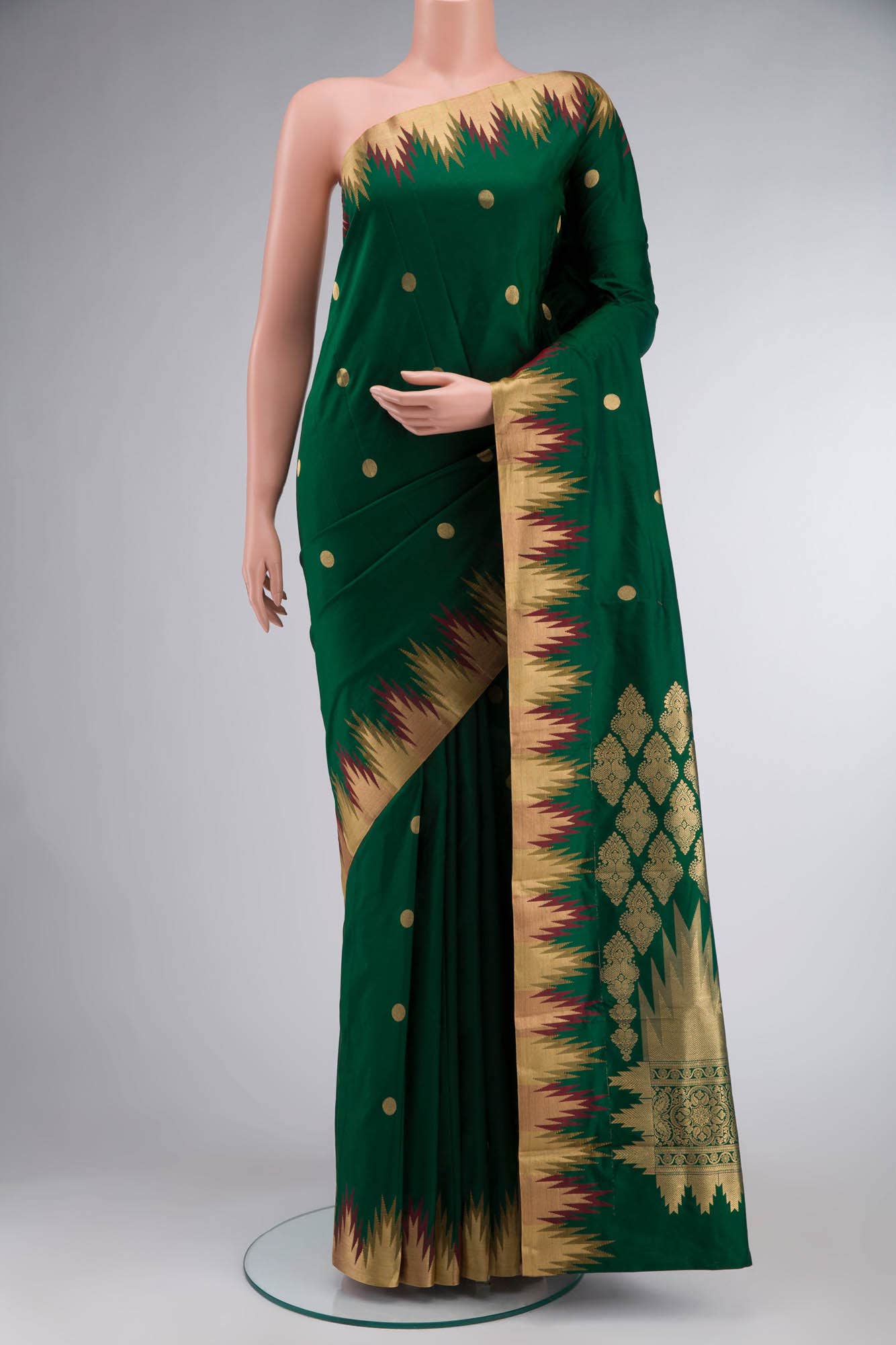 Green Bangalore Silk Saree