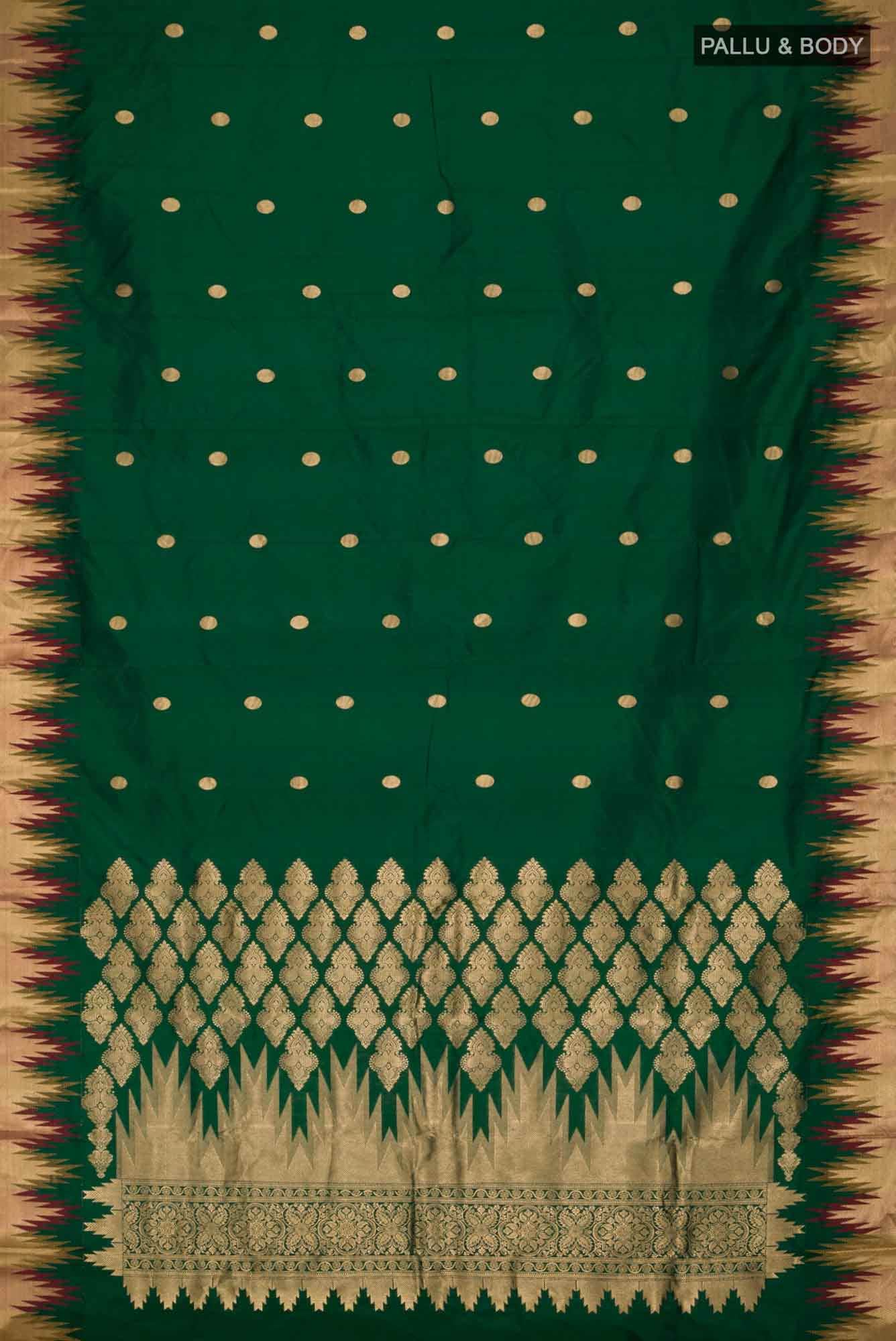 Green Bangalore Silk Saree